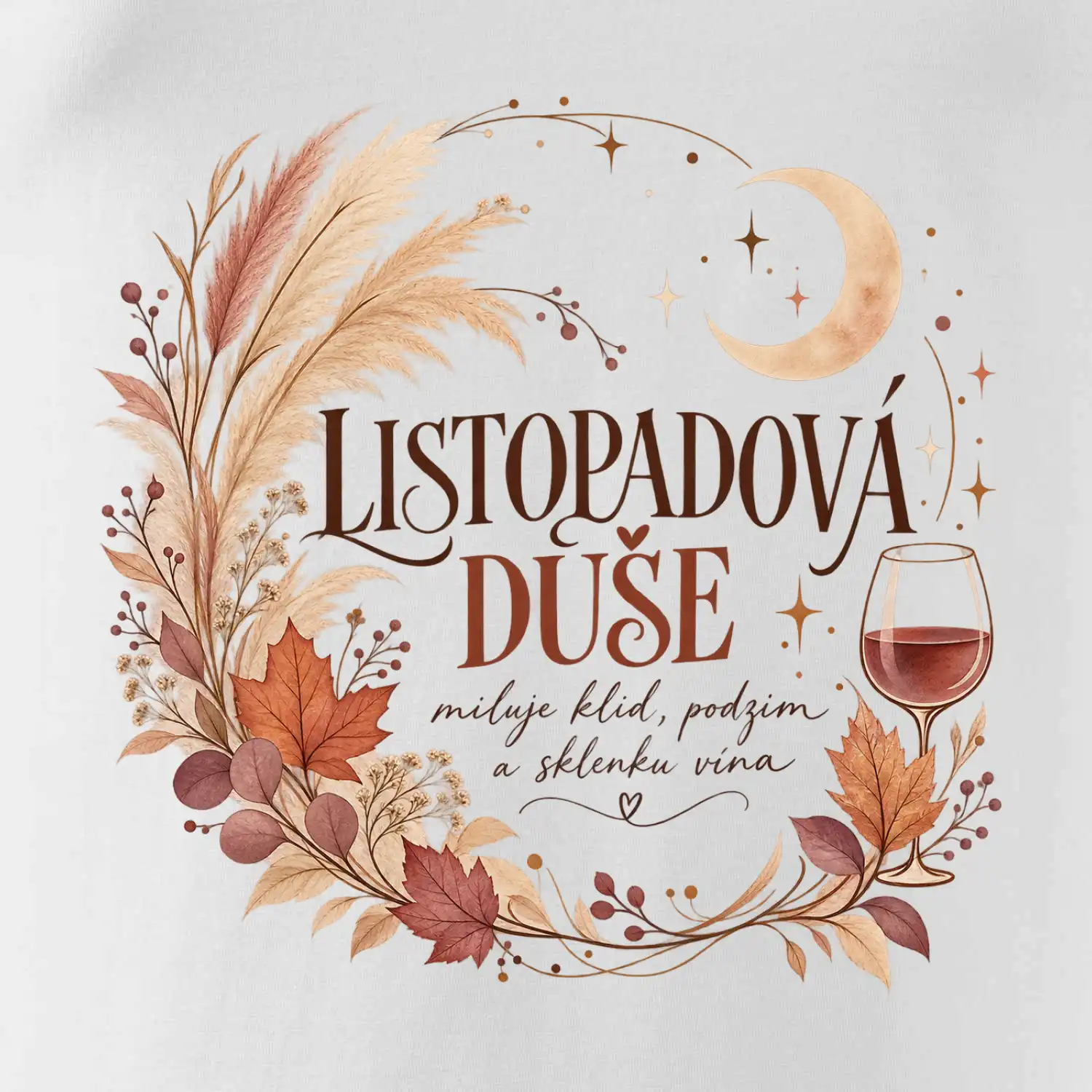 Listopadová duše boho podzim a víno