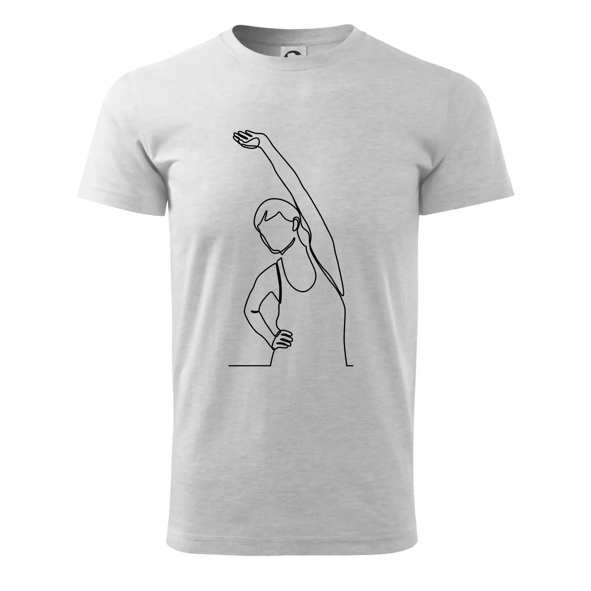 Protahující se žena jedním tahem