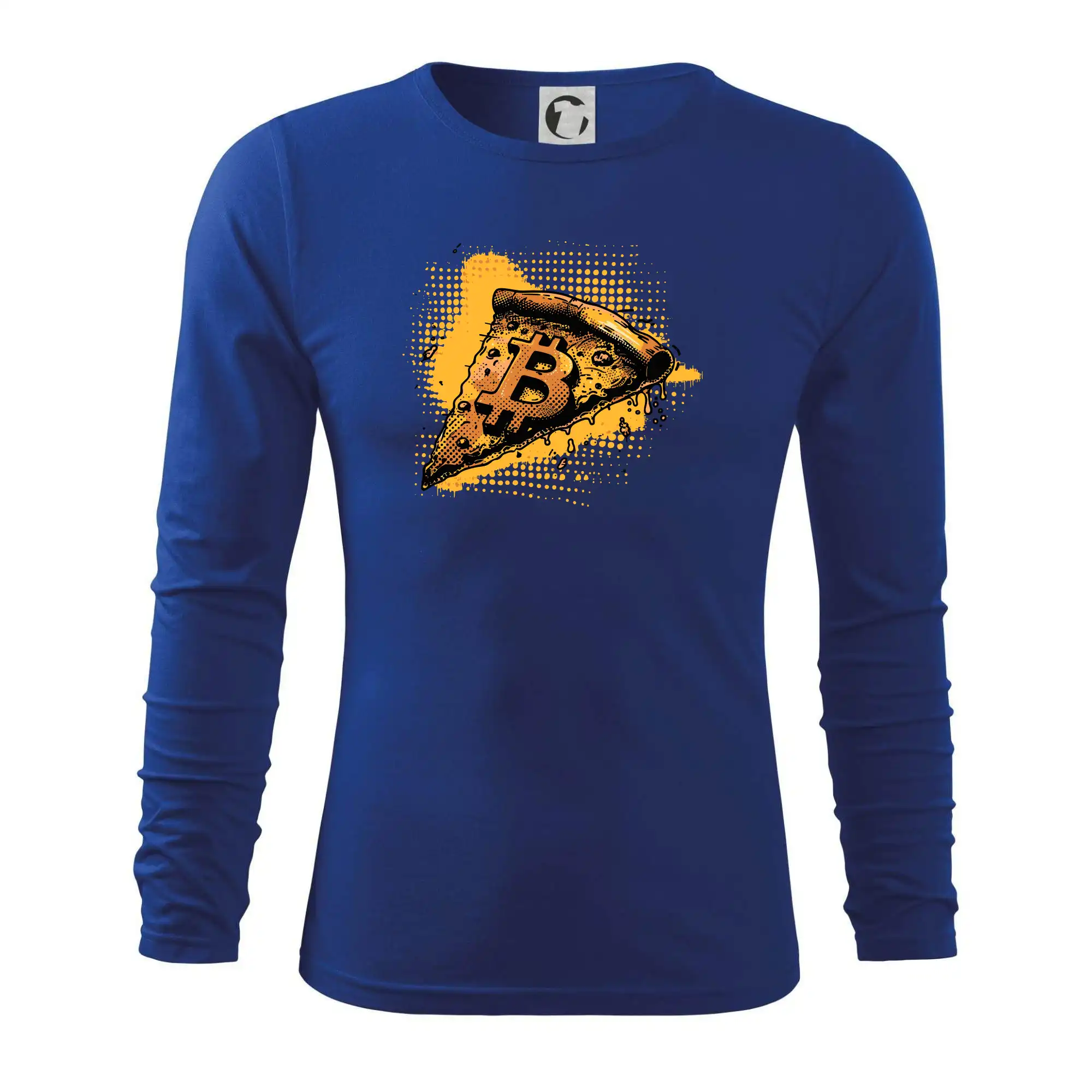 Bitcoin oranžová pizza