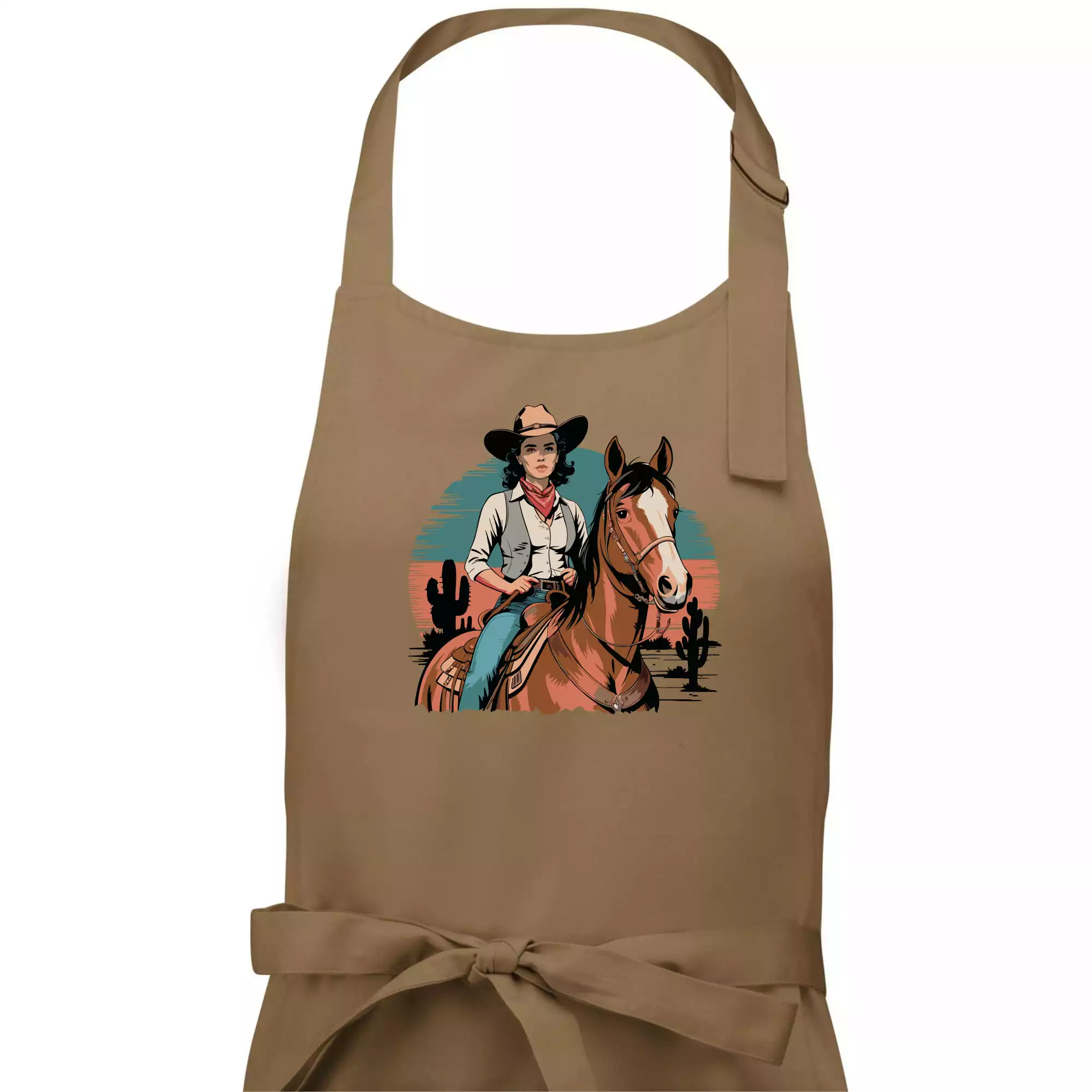 Cowgirl vintage na koni