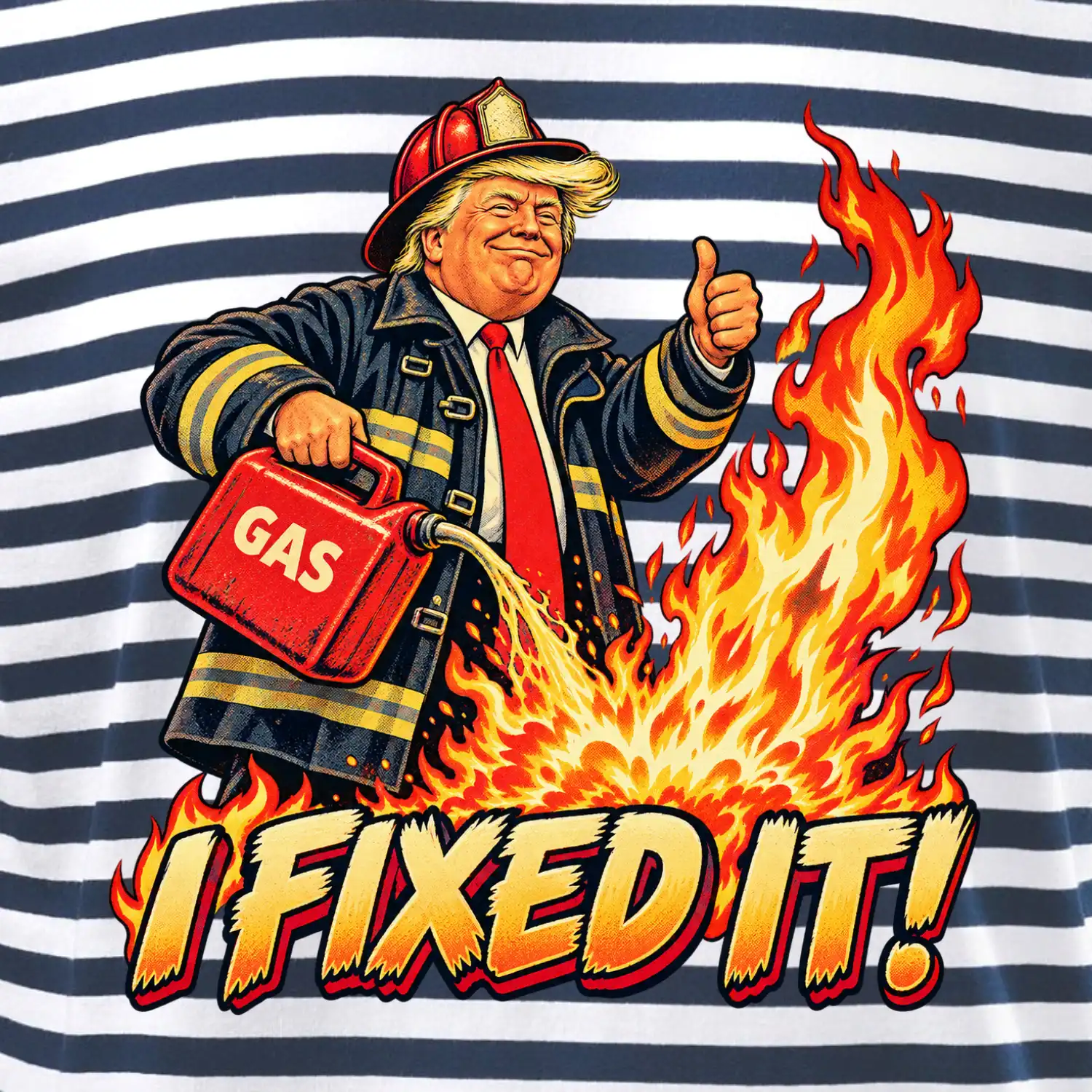 Donald Trump jako hasič I fixed it