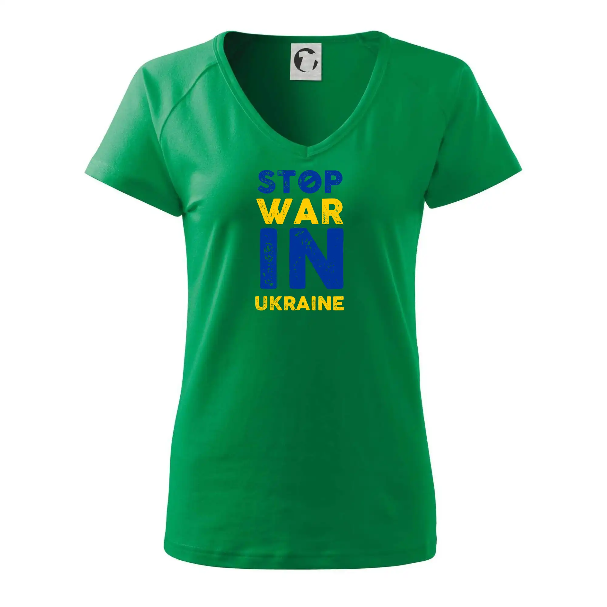 Barevný nápis Stop war in ukraine