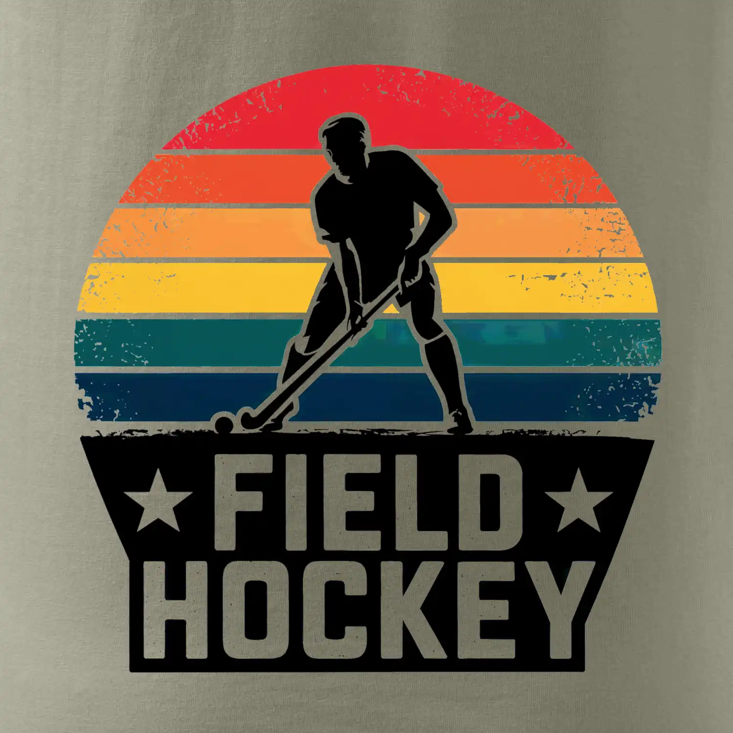 Field hockey vintage kruh