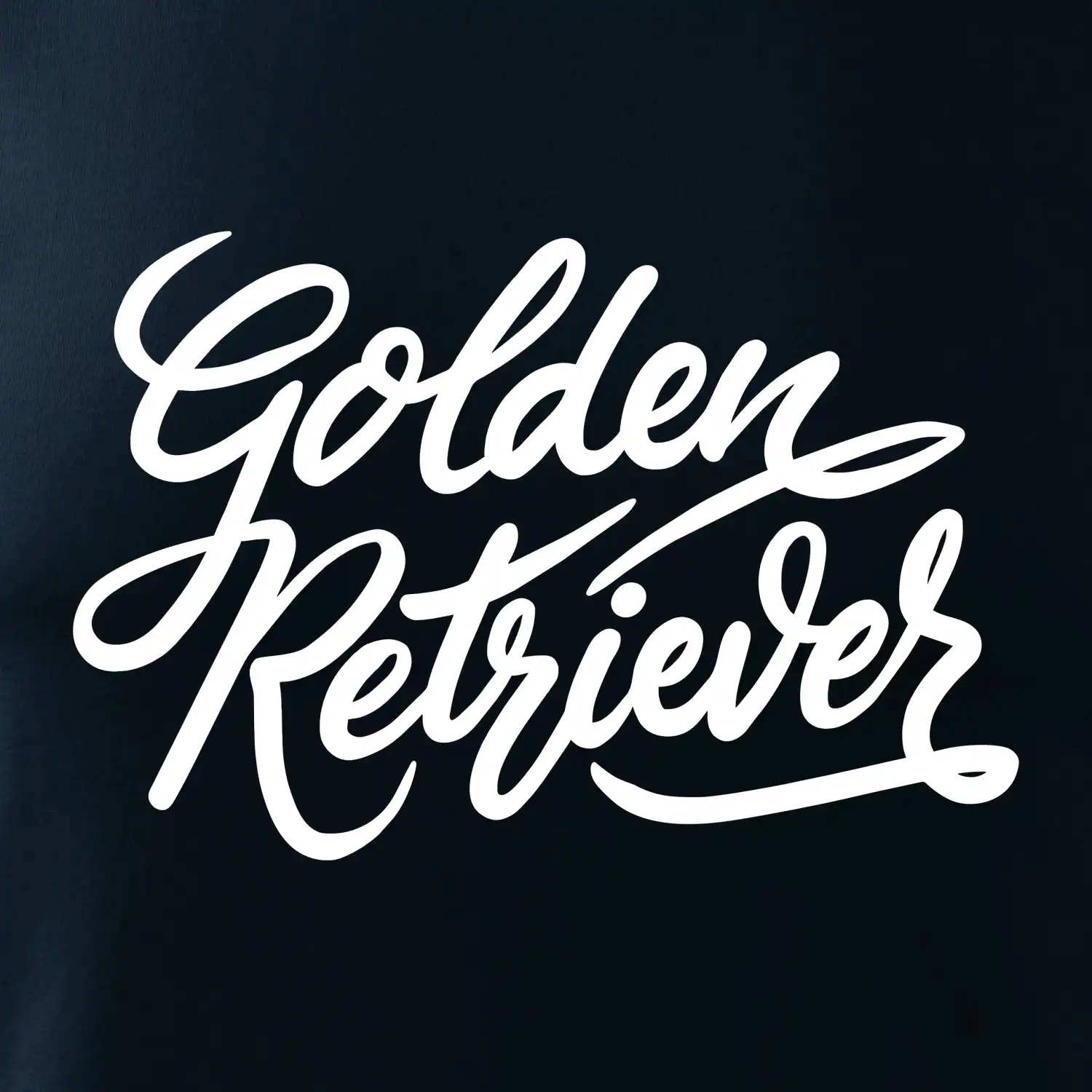 Golden retriever - nápis okrasný