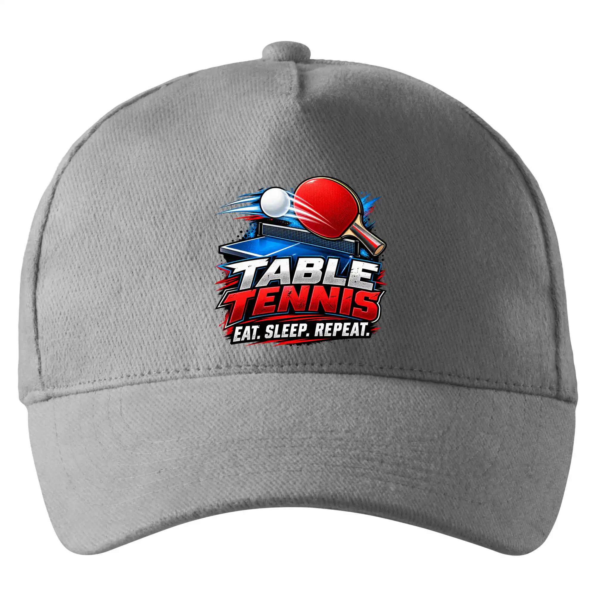 Stolní tenis pálka a míček eat sleep repeat