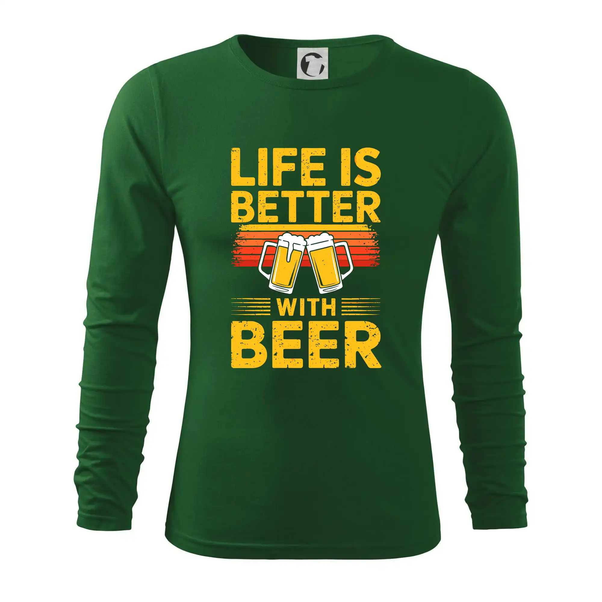 Life is better with beer - oranžové