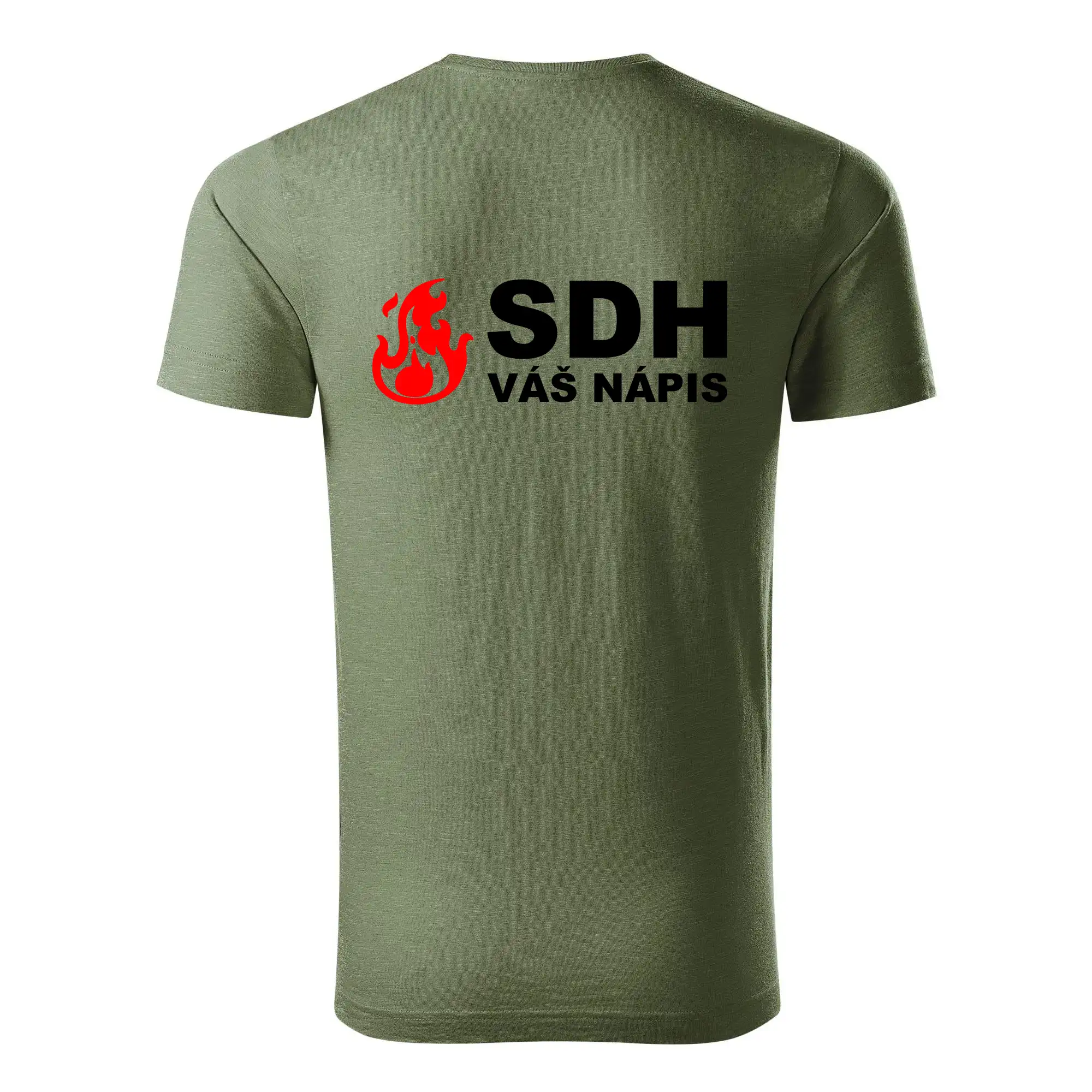 SDH nápis (oheň, název sboru - vlastní nápis)