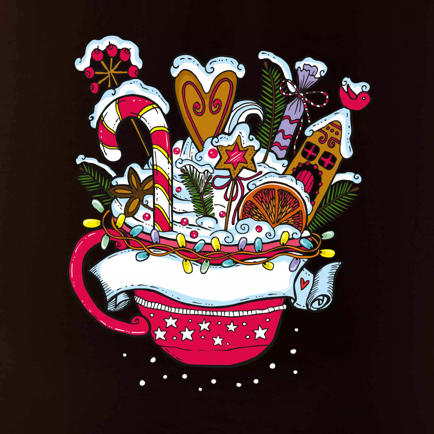 Vánoční Punč - hrneček (Pecka design)