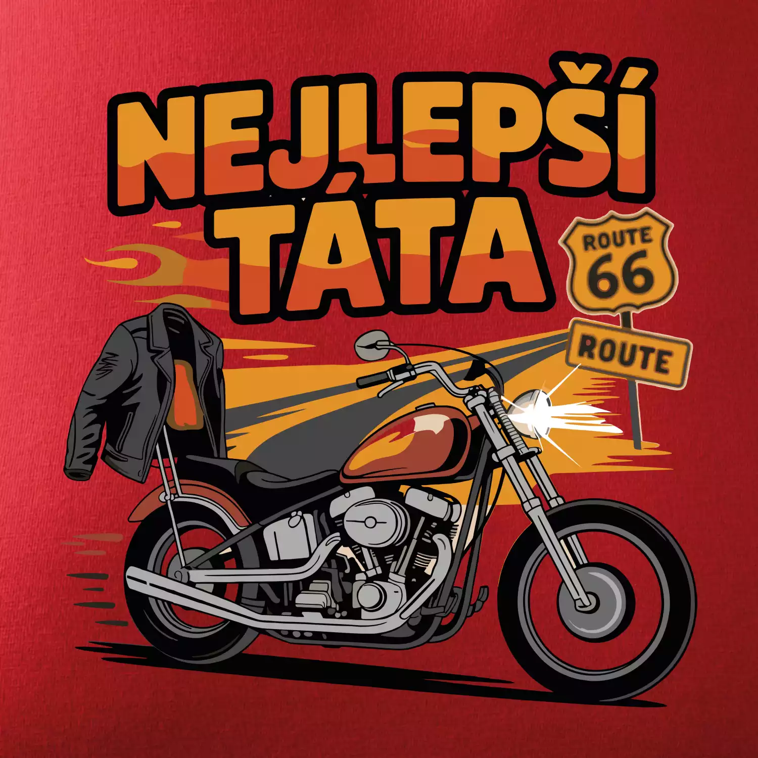 Nejlepší táta - motorka - chopper