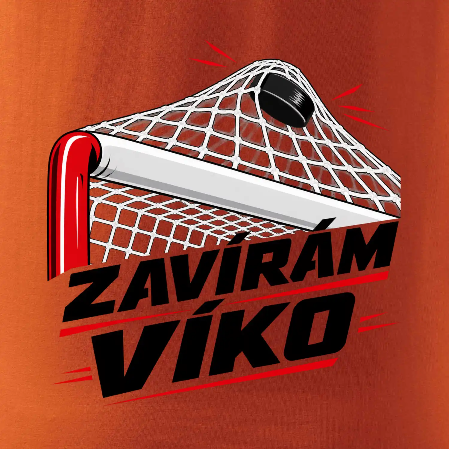 Hokejový střelec zavírám víko