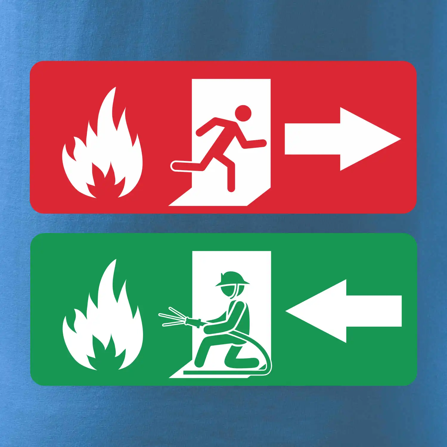 Lidé utíkají, hasiči přibíhají