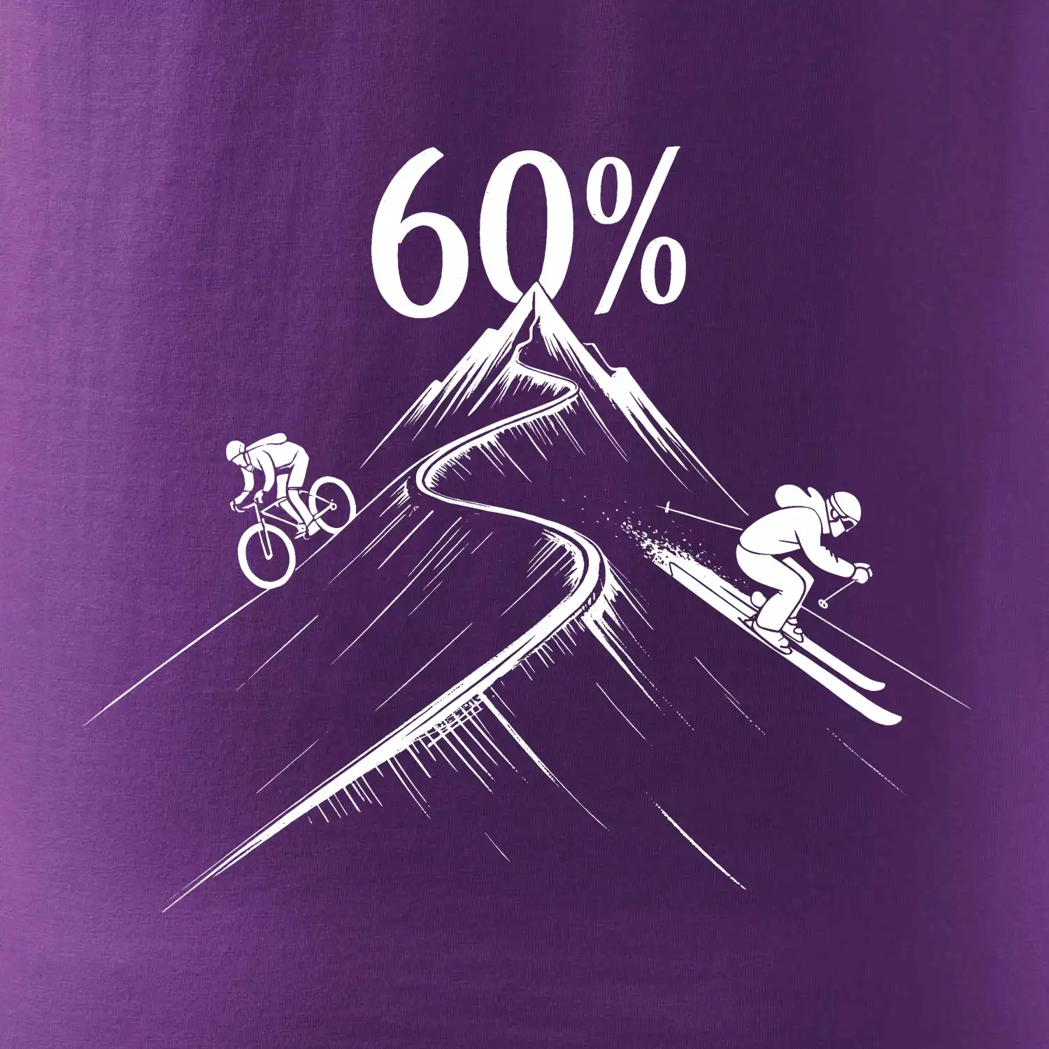 Narozeniny cyklista a lyžař 60