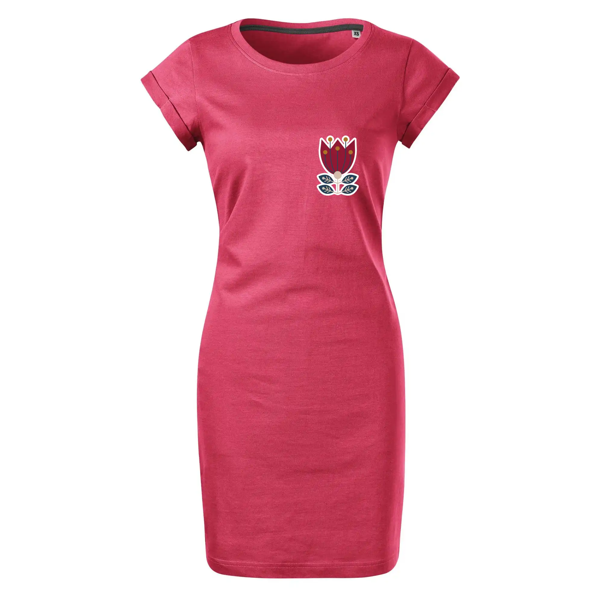 Folklor na prsu květina čtyřlistá