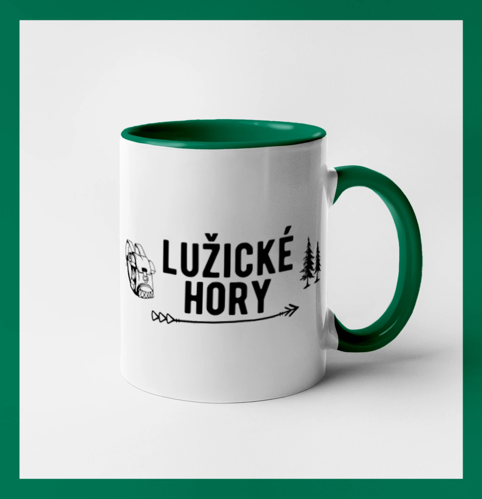 Lužické hory nápis Lužické hory nápis