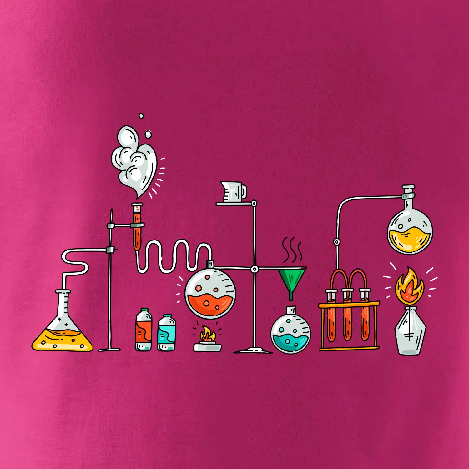 Chemická aparatura barevná