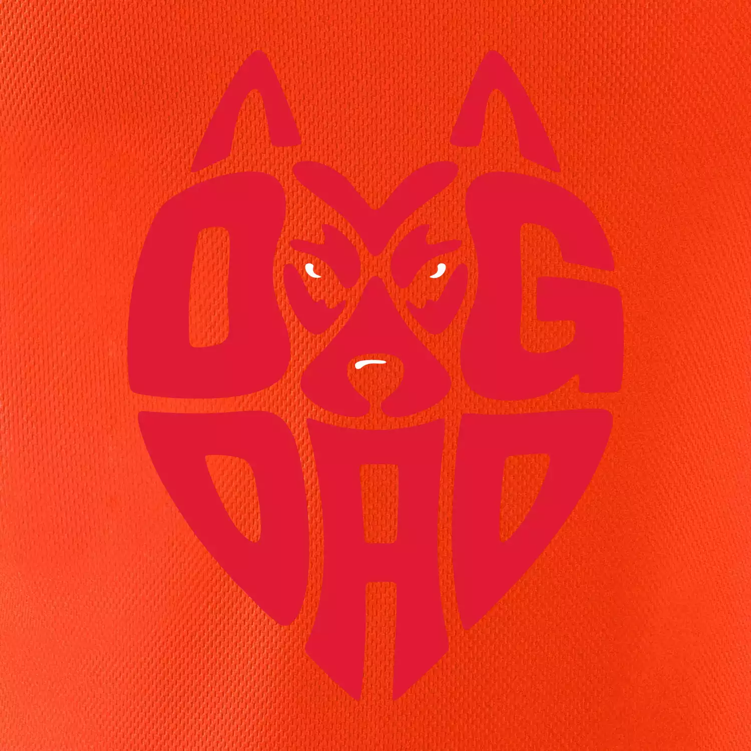 Dog dad nápis v hlavě