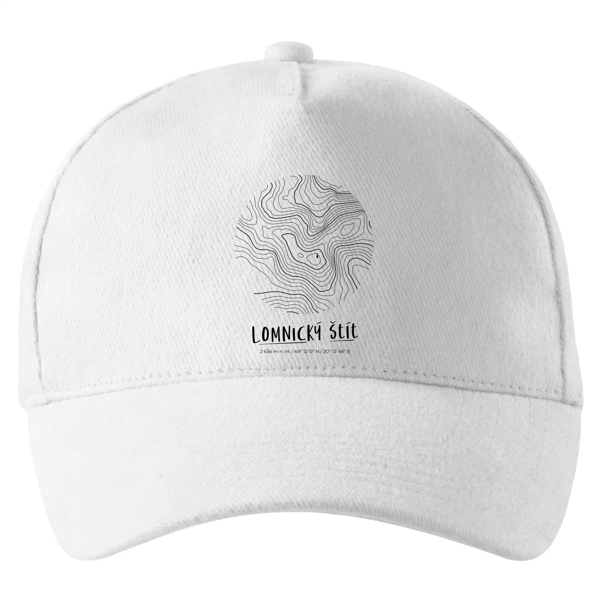Lomnický štít - vrstevnice v kruhu