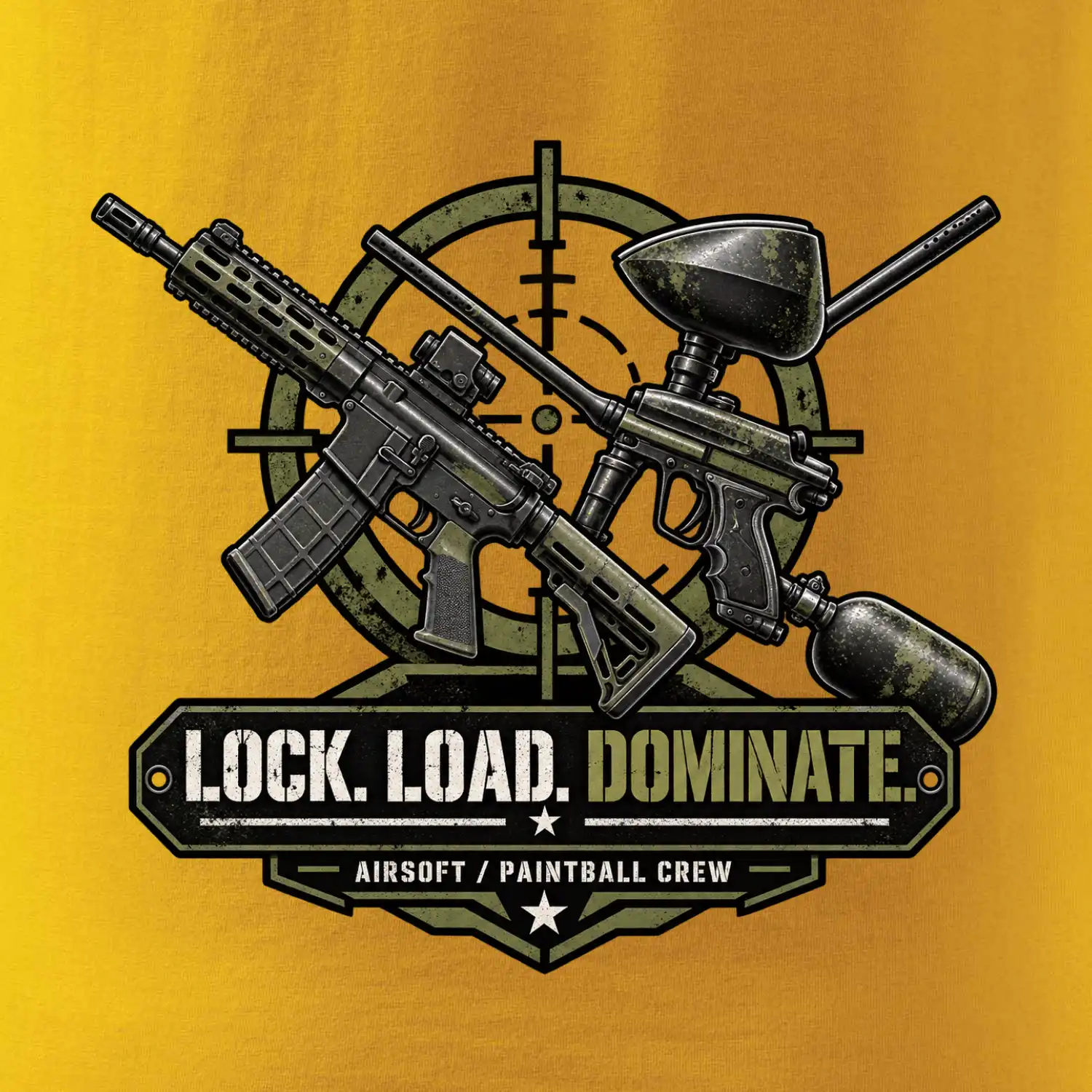 Taktická výzva lock load dominate airsoft