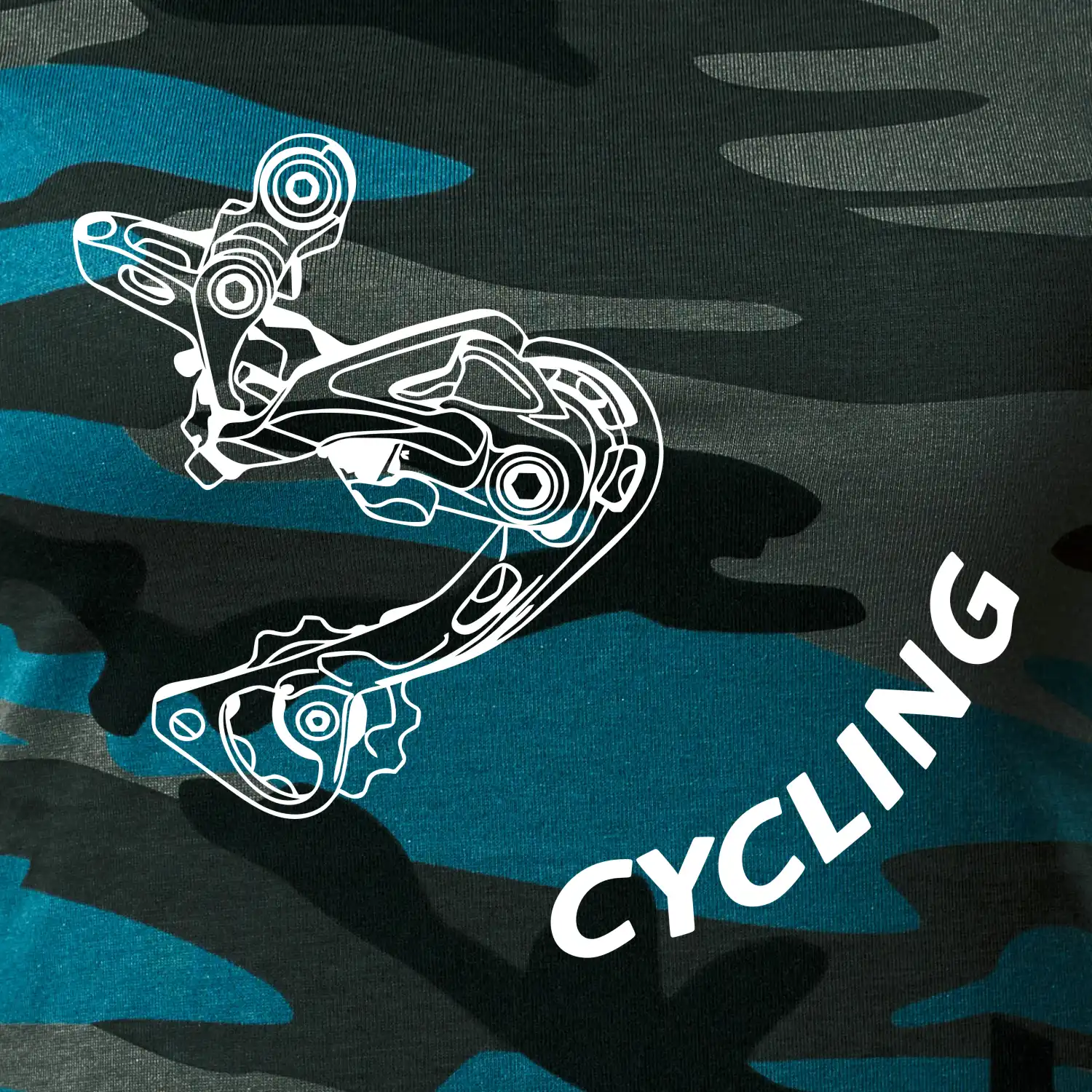 Cycling nápis šikmo