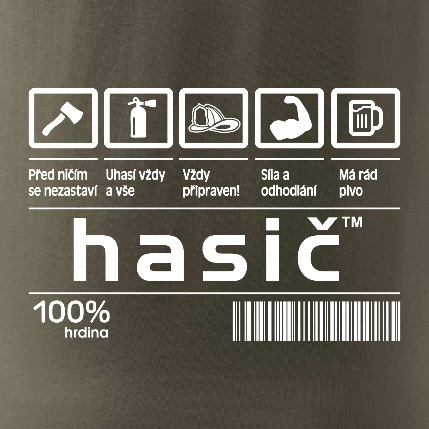 Čárový kód - Hasič