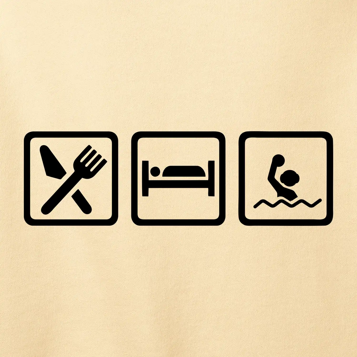 Eat sleep vodní pólo v řadě