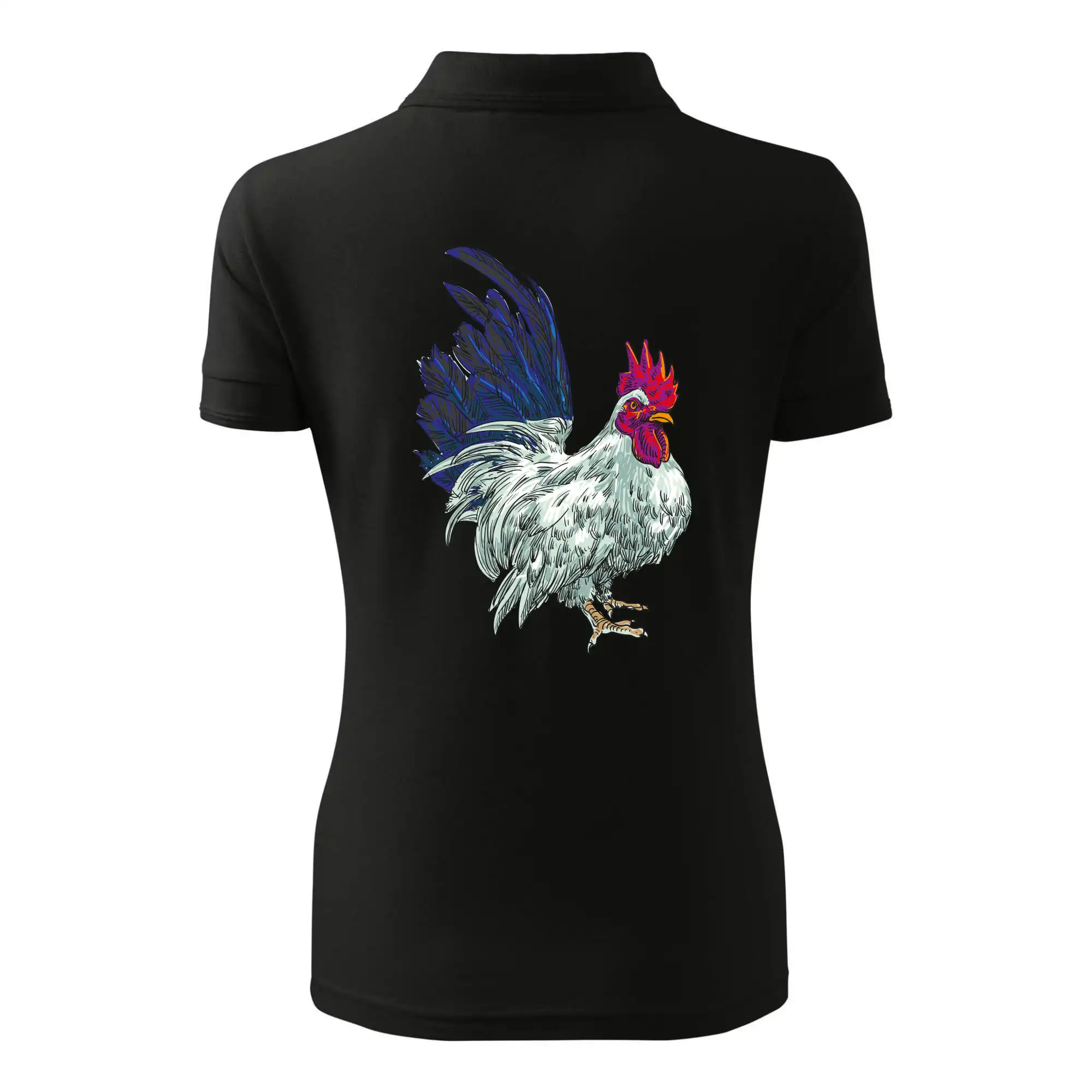 Kohout kreslený bílý