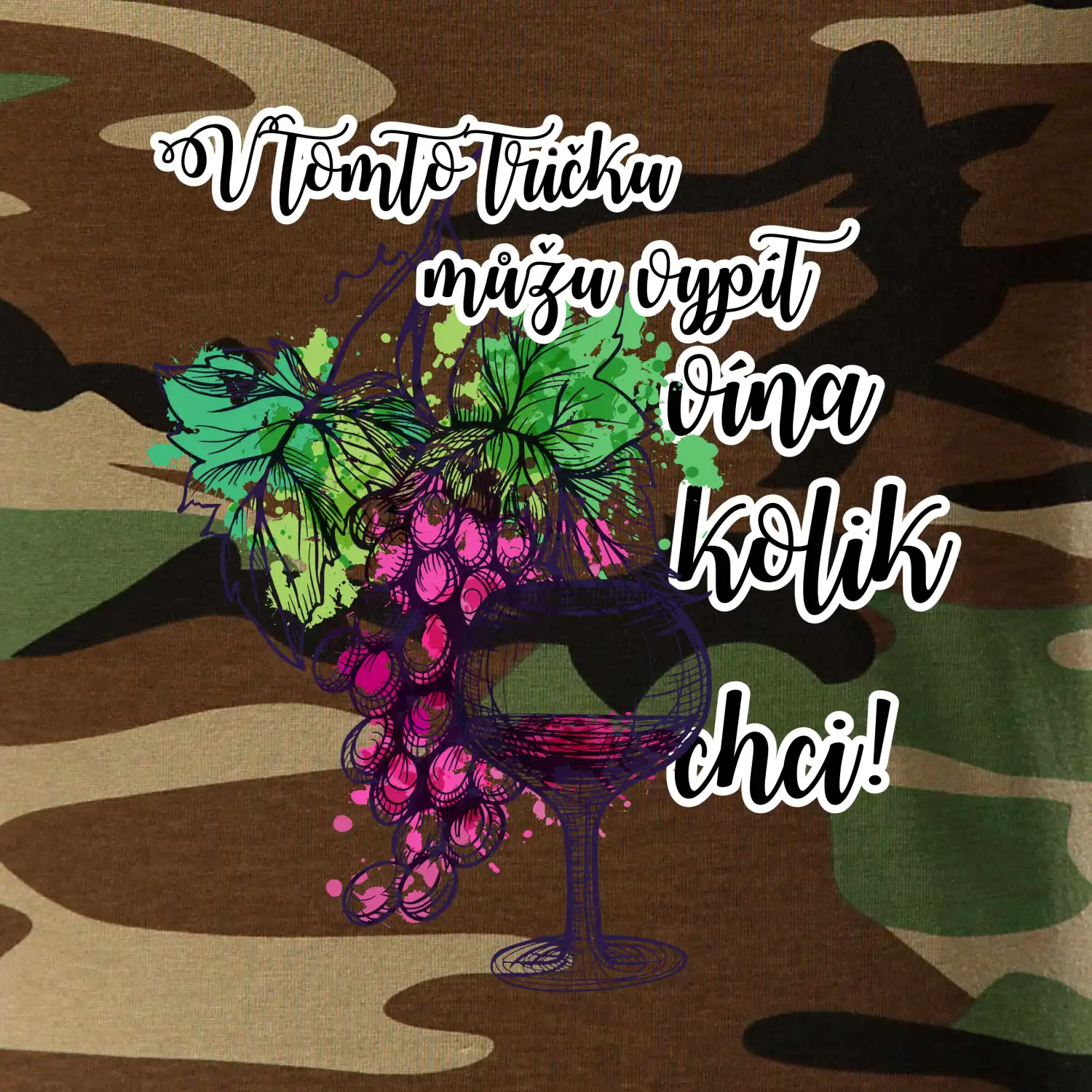 V tomto tričku můžu vypít vína kolik chci