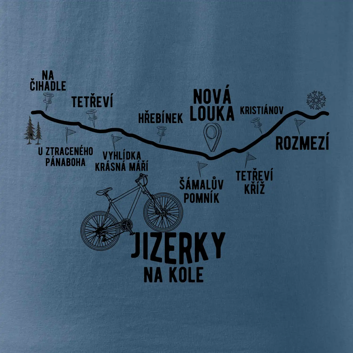 Jizerky na kole - horské kolo