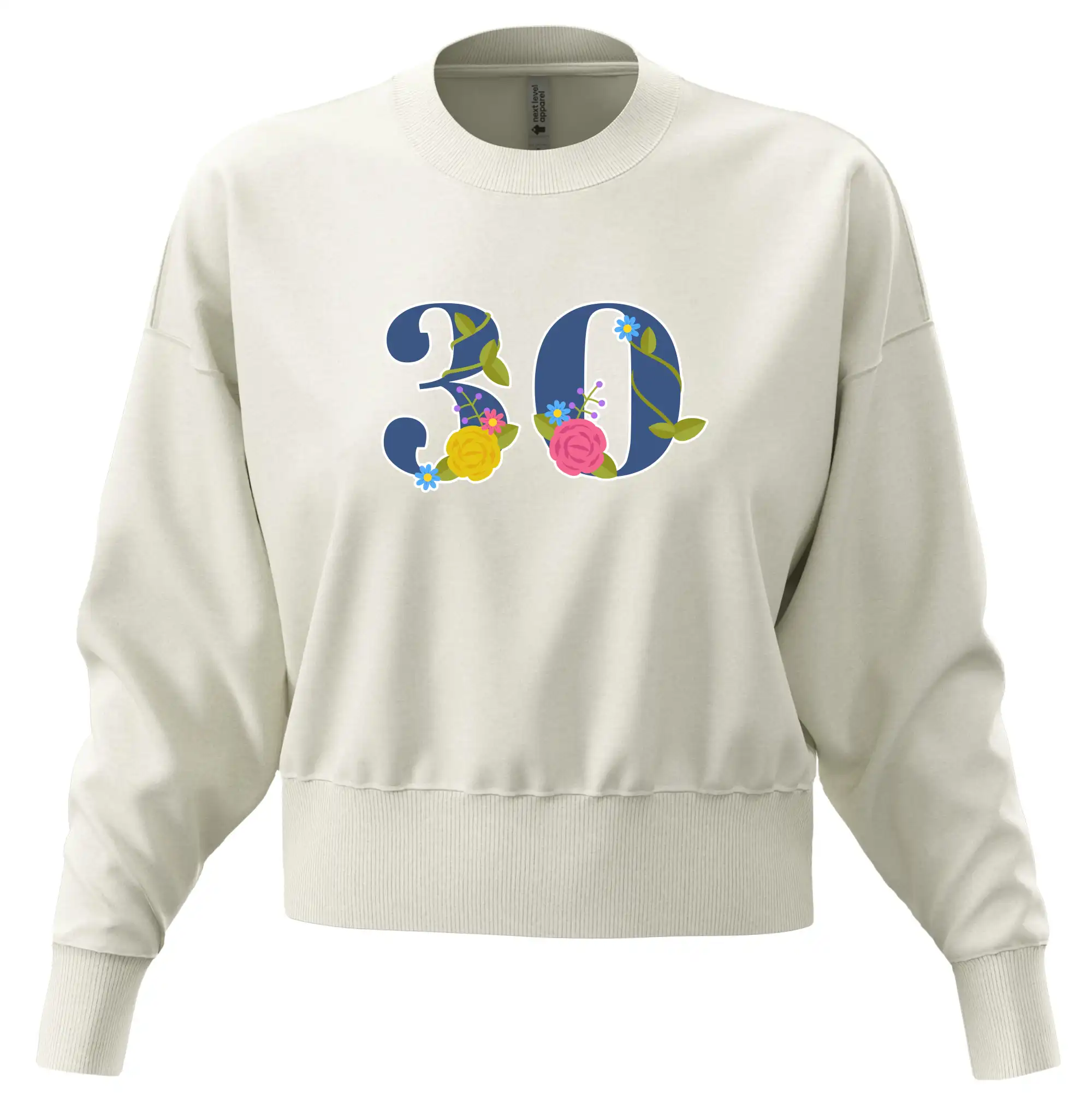 Květinové číslo kreslené - 30