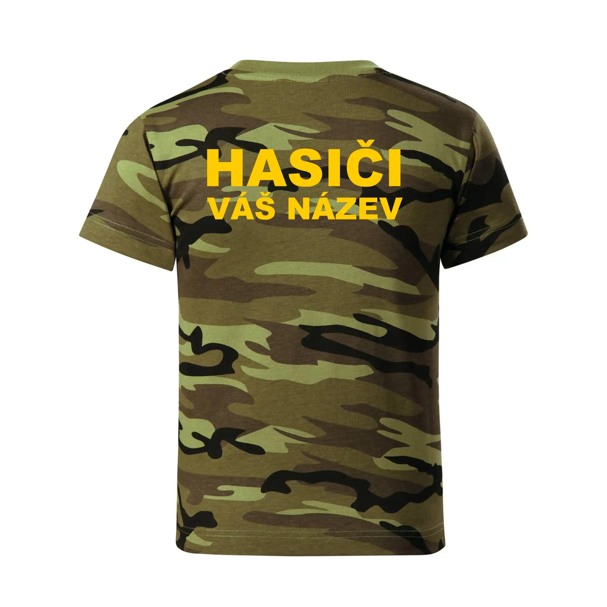 Hasiči - žlutý nápis - váš název sboru