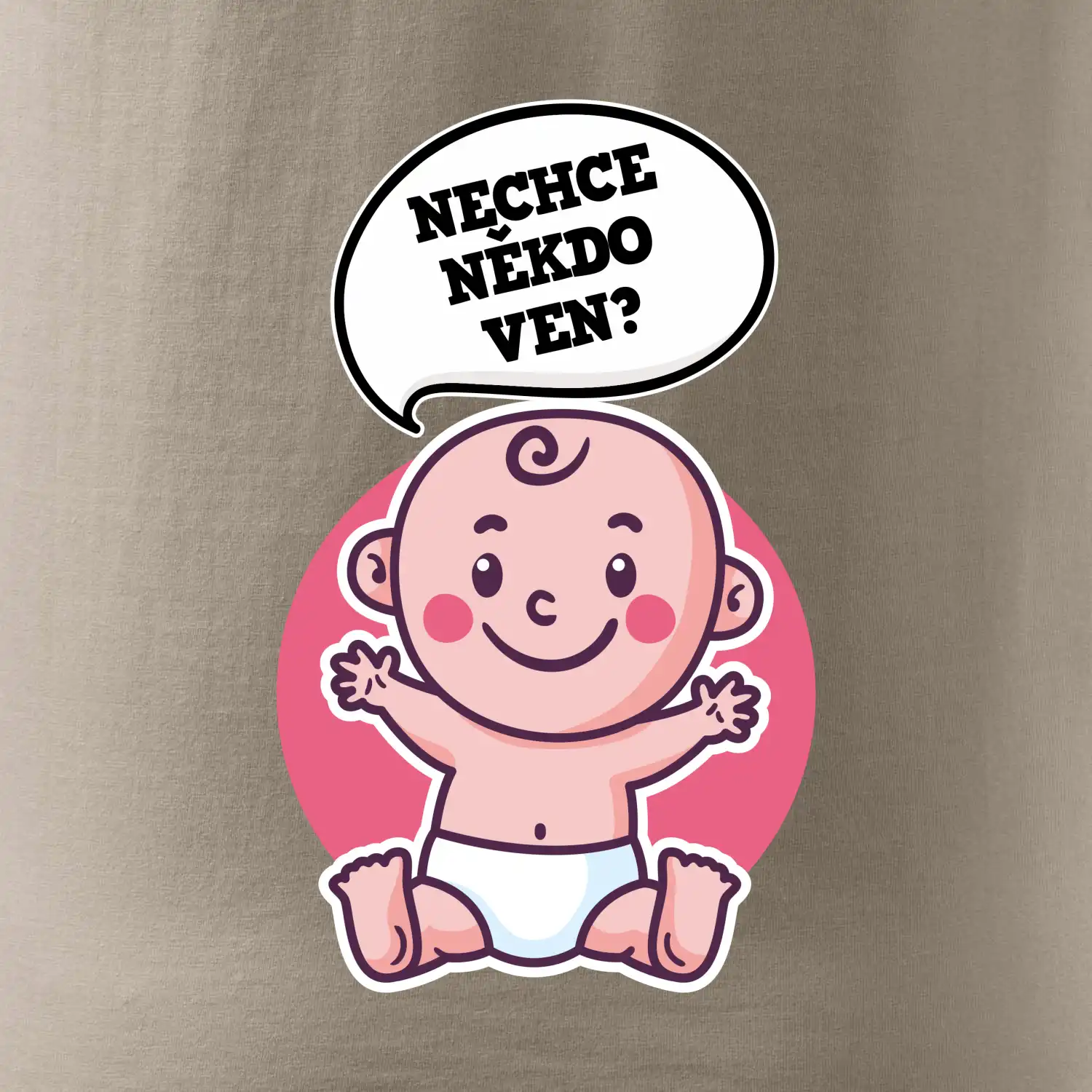 Nechce někdo ven - Triko pro porodní asistentku