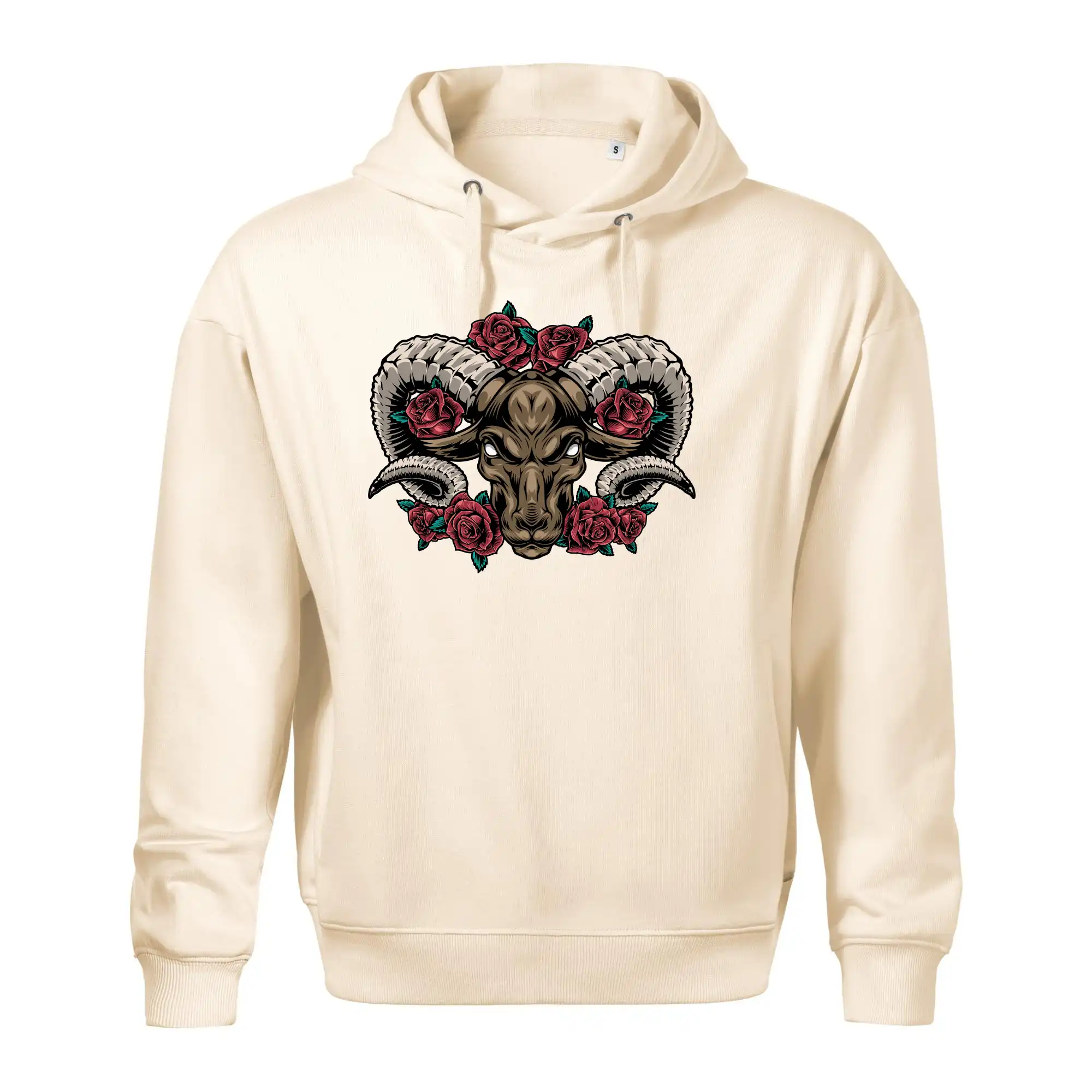 Hlava berana s růžemi