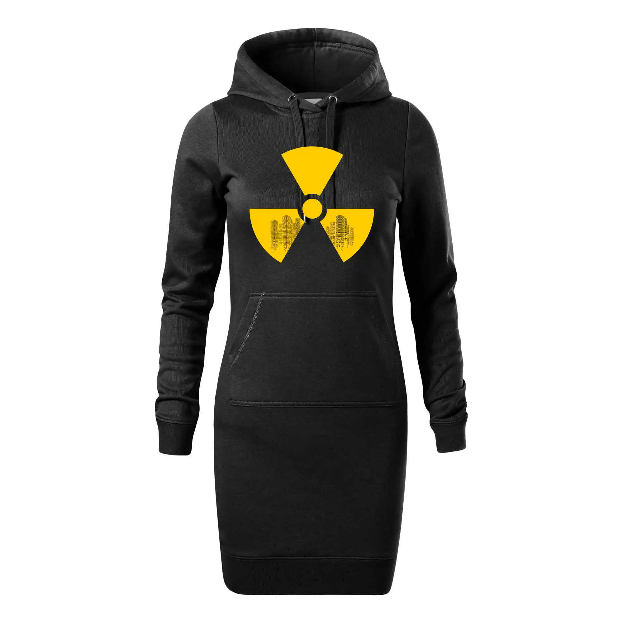 Radioaktivita - silueta města