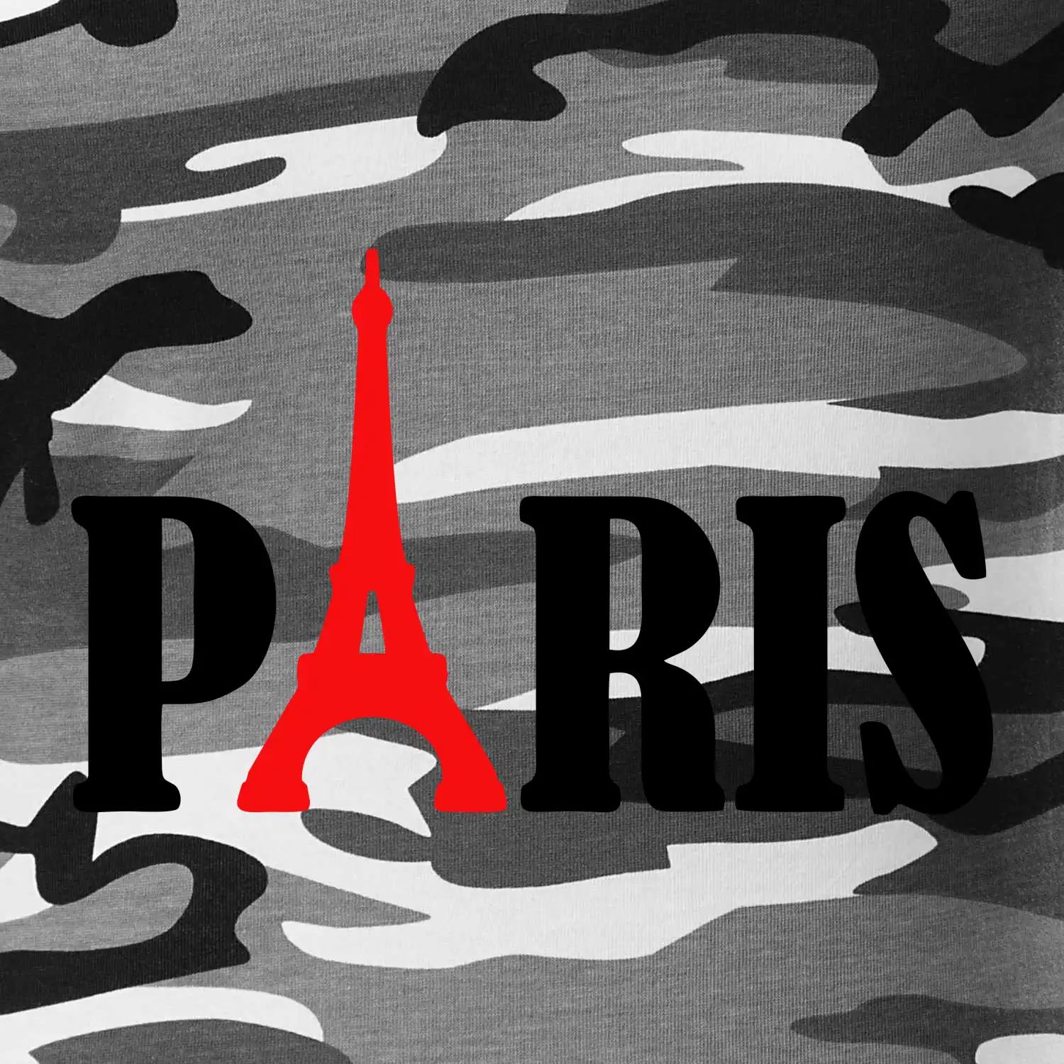 Paris nápis Eiffelova věž