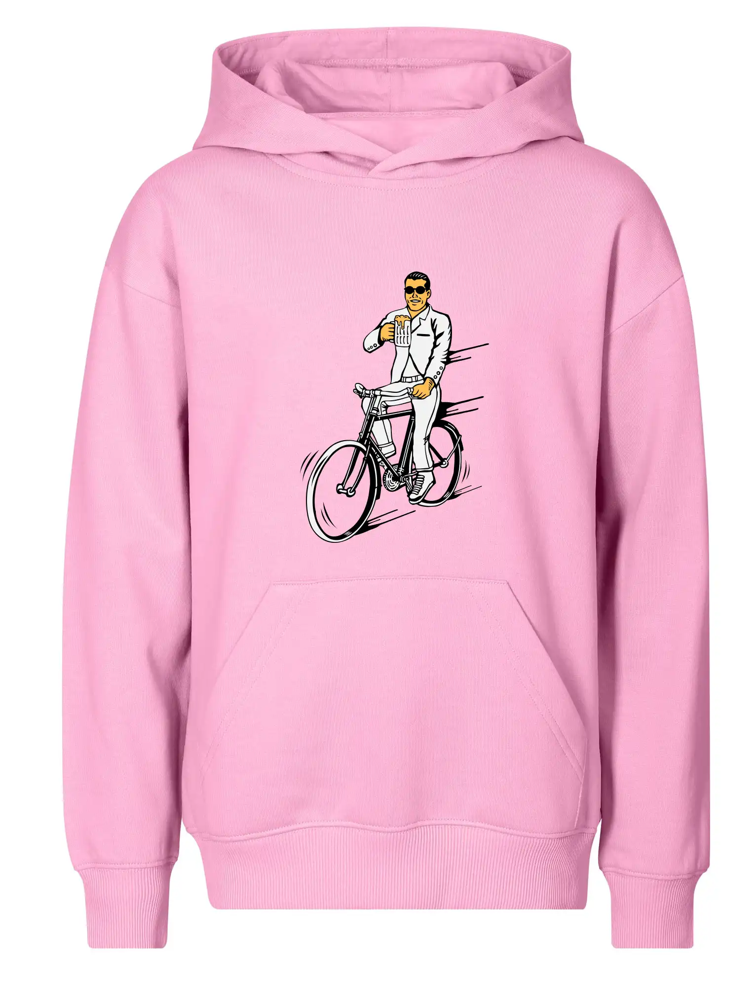 Gentleman na kole s pivem