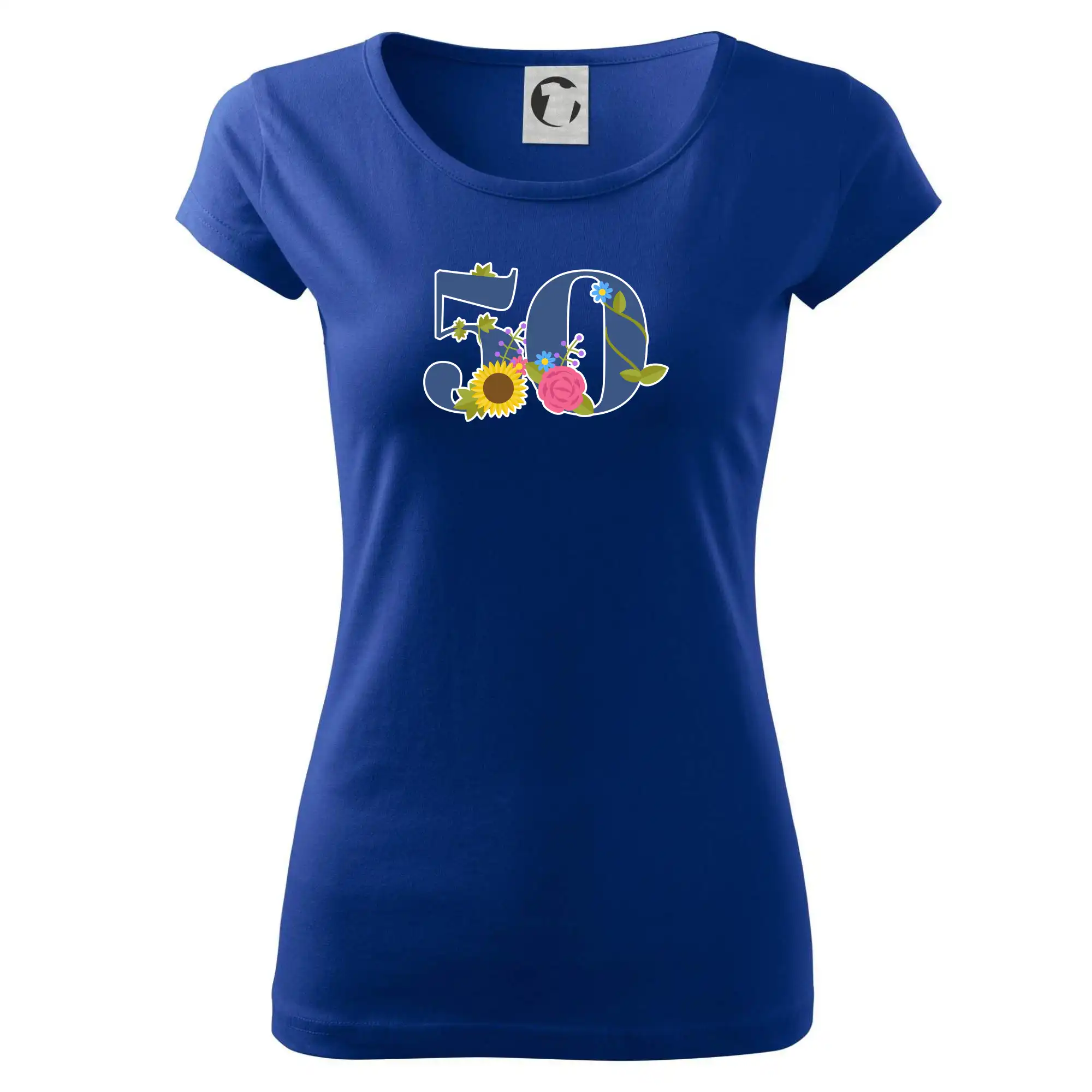 Květinové číslo kreslené - 50