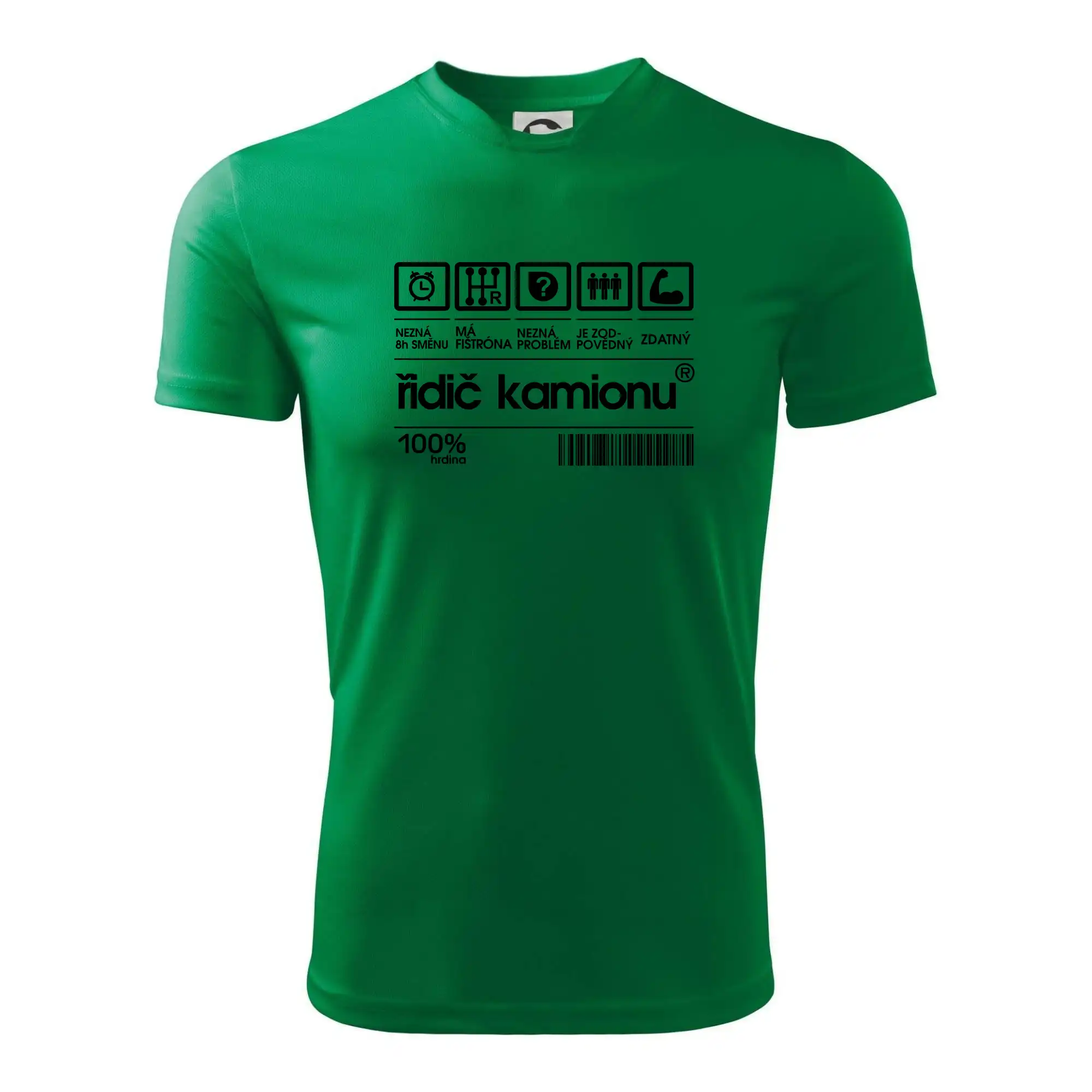 Čárový kód řidič kamionu