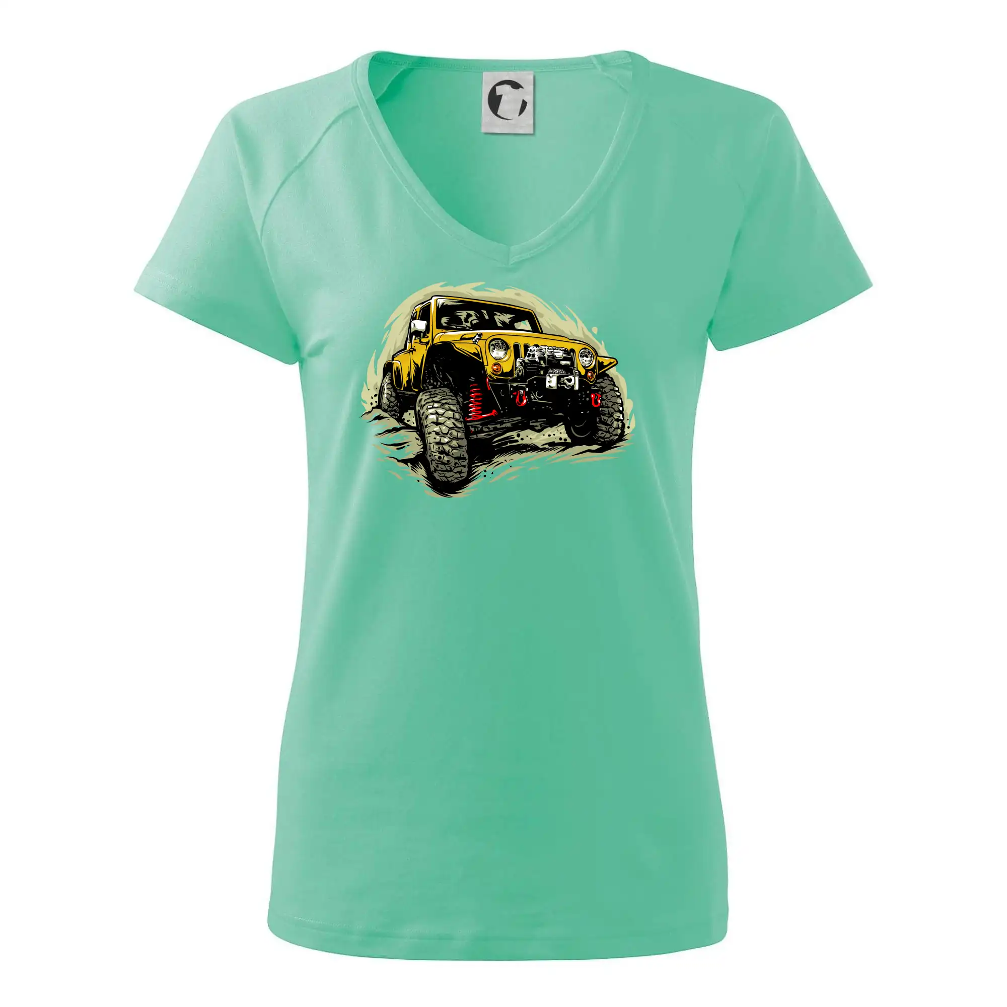 Žlutý offroad s navijákem