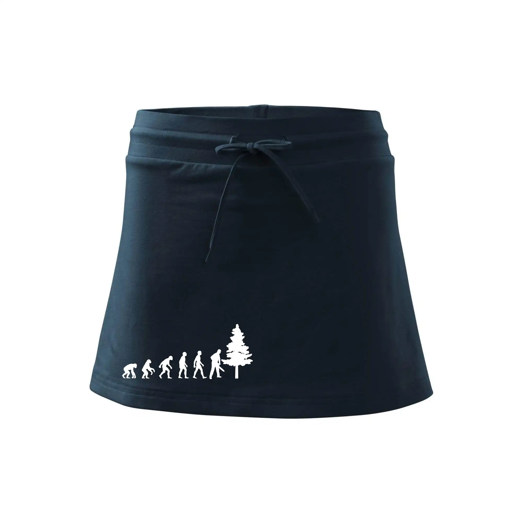 Evoluce dřevorubec - pila a strom