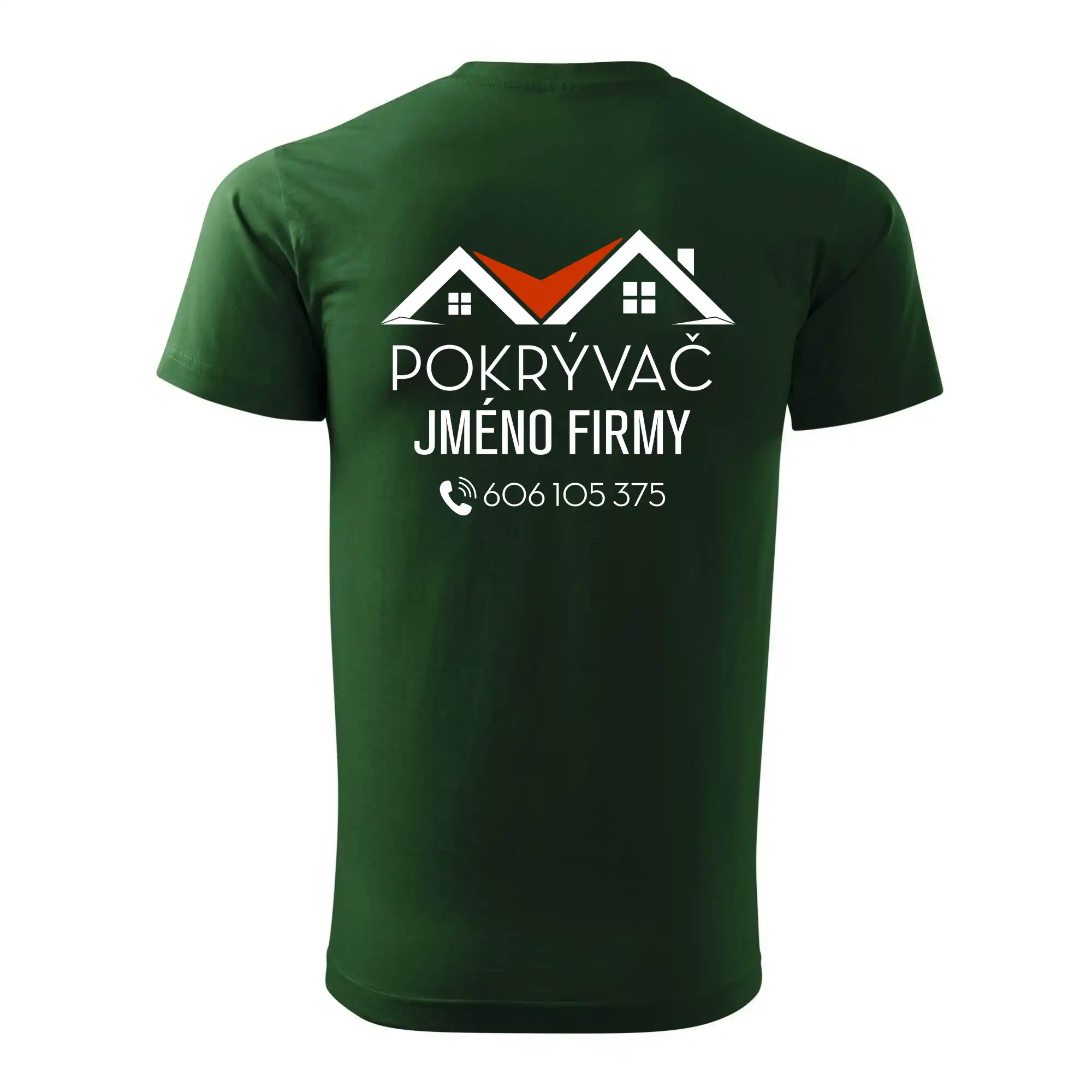 Tričko pro pokrývače - Dvě střechy