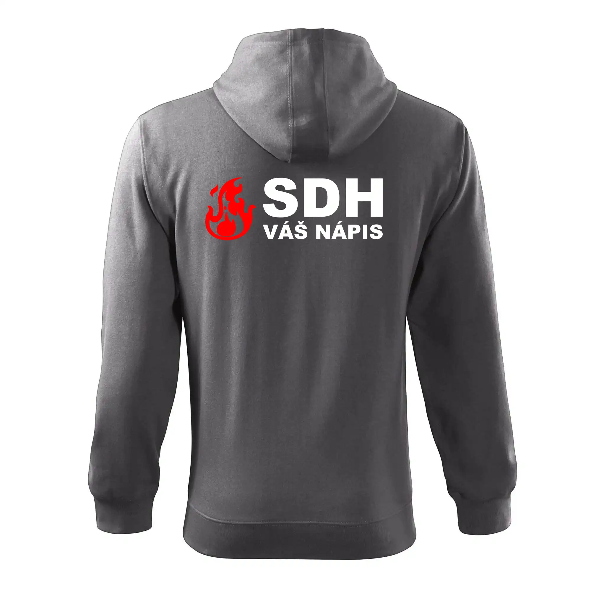 SDH nápis (oheň, název sboru - vlastní nápis)