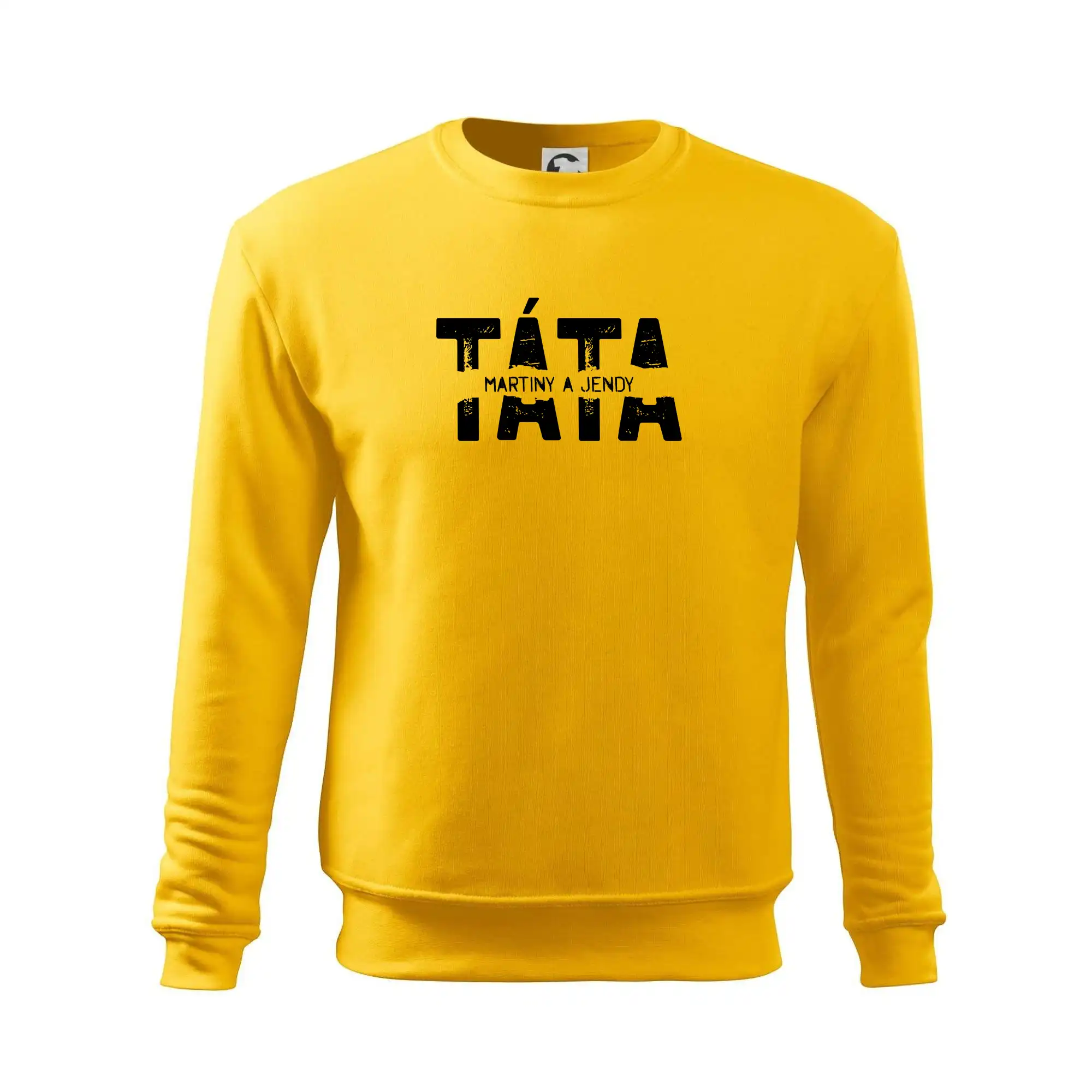 Černý nápis táta a jména dětí