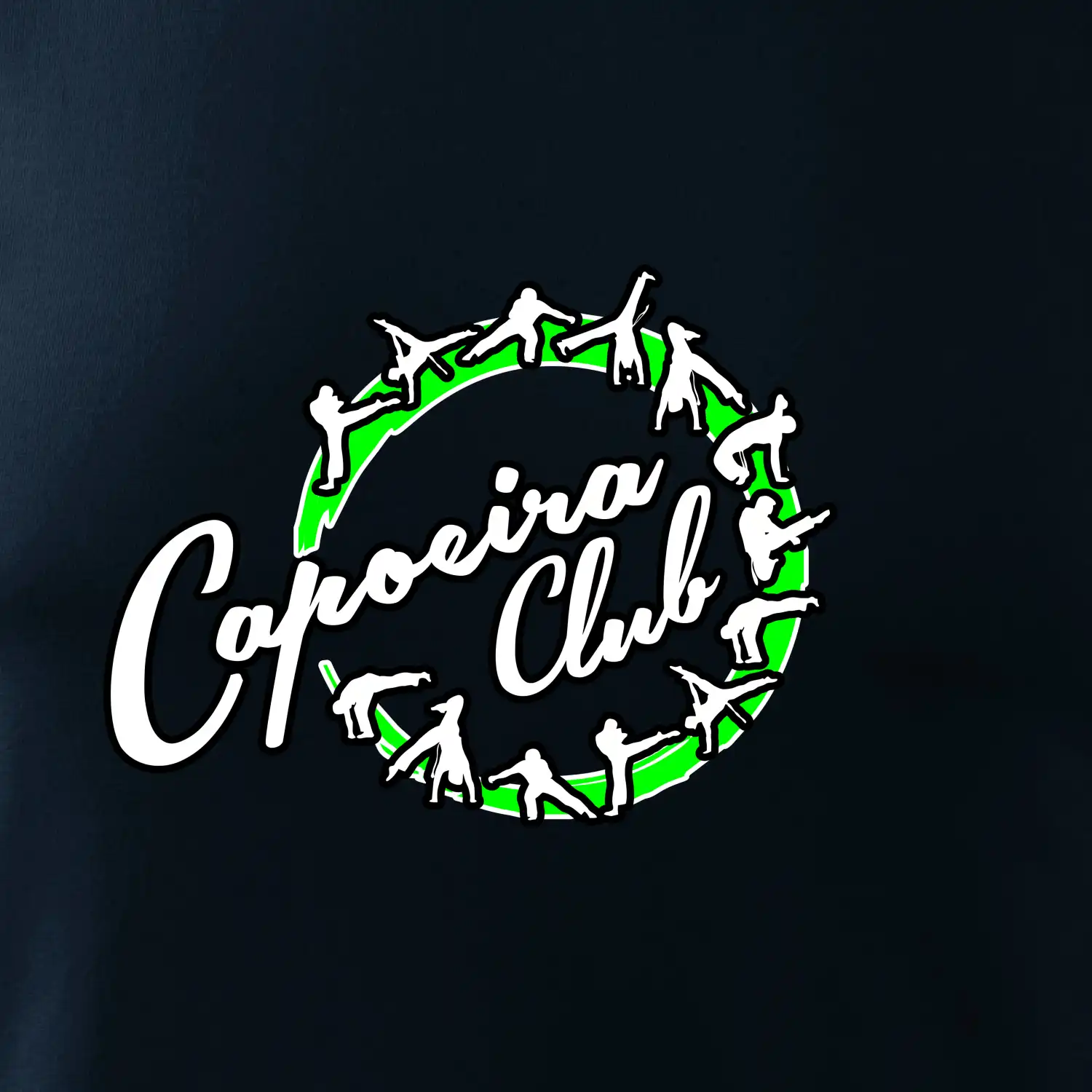 Capoeira club nápis - cviky v kruhu