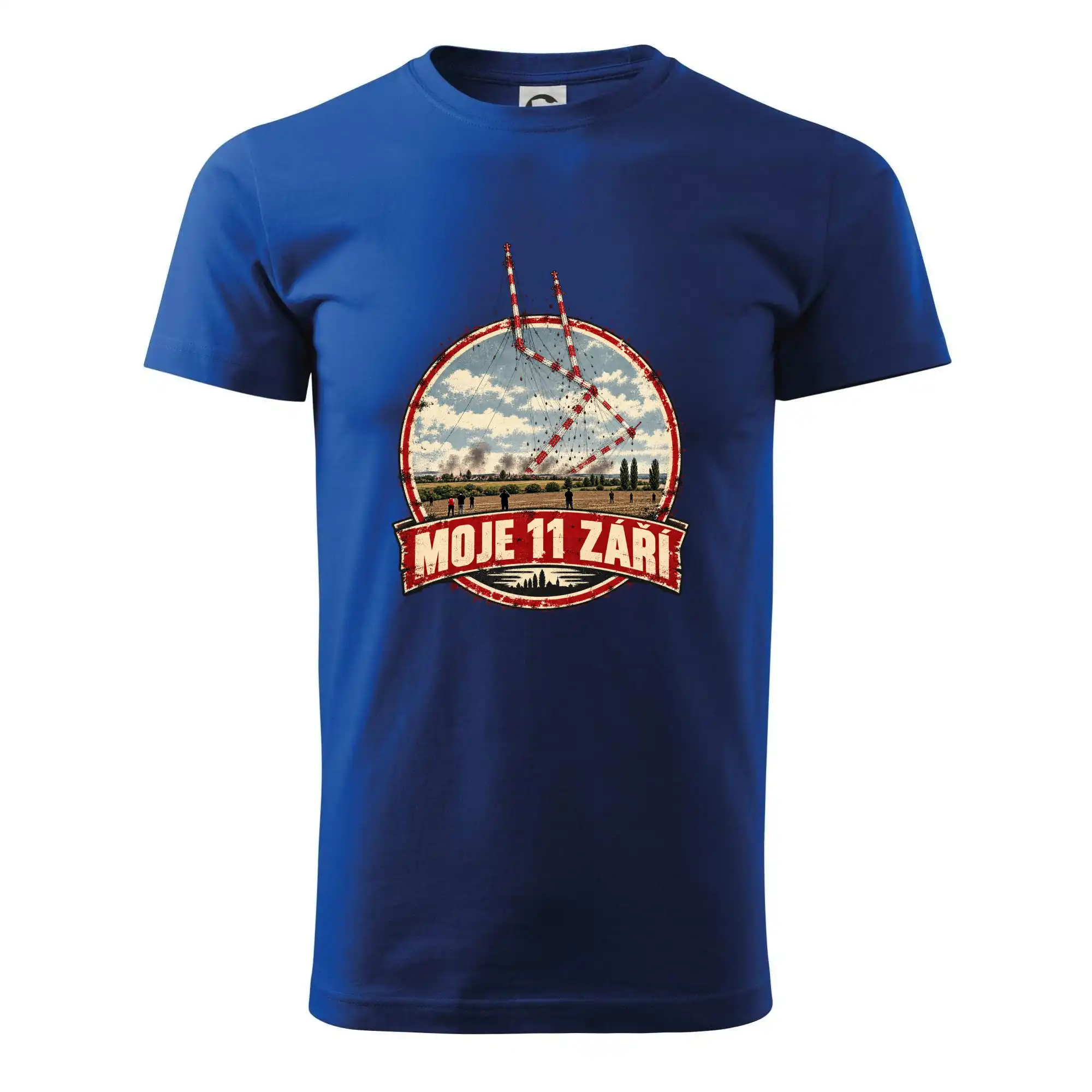 Liblice B bortící se věže moje 11 září retro odznak