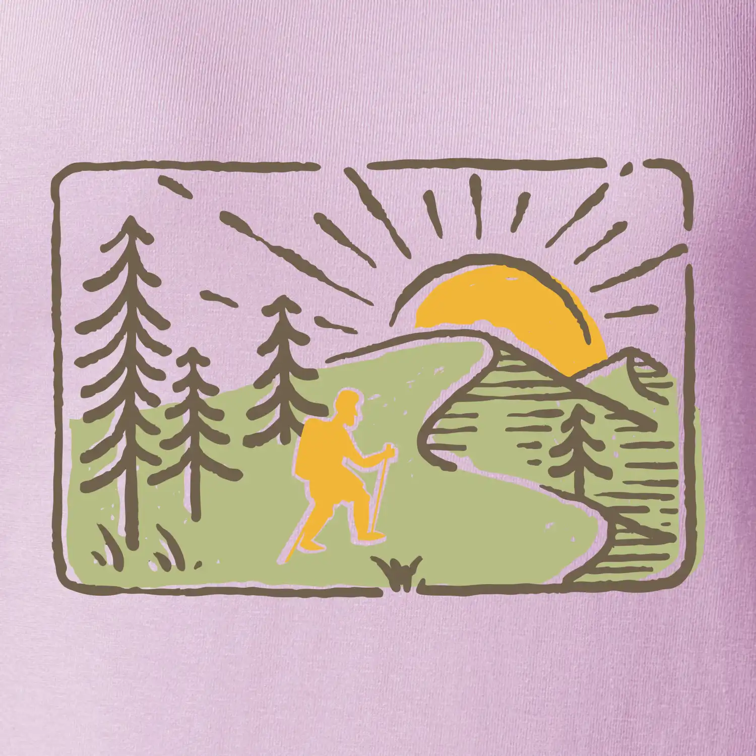 Nordic walking v přírodě