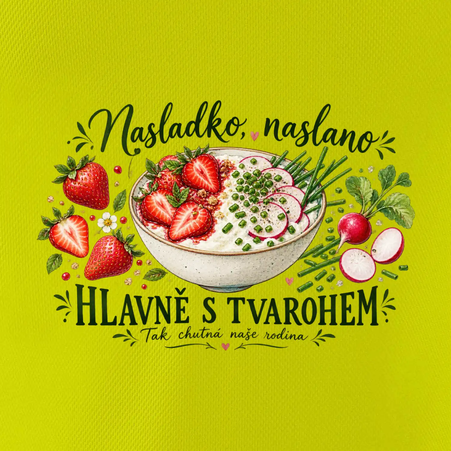 Nasladko naslano hlavně s tvarohem