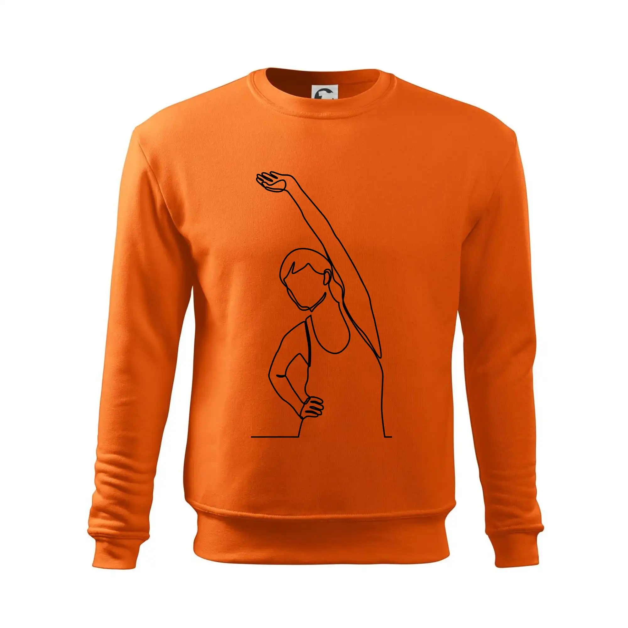 Protahující se žena jedním tahem