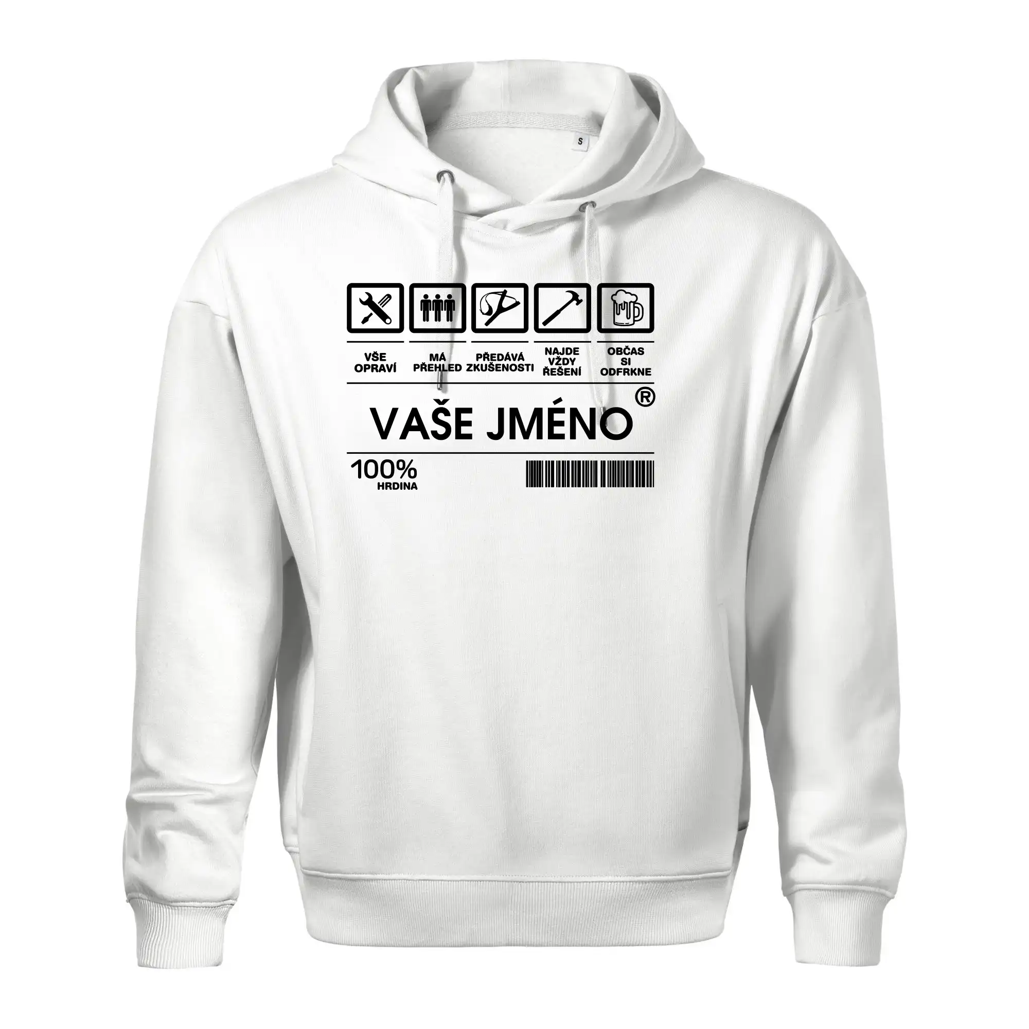 Vaše jméno - čárový kód