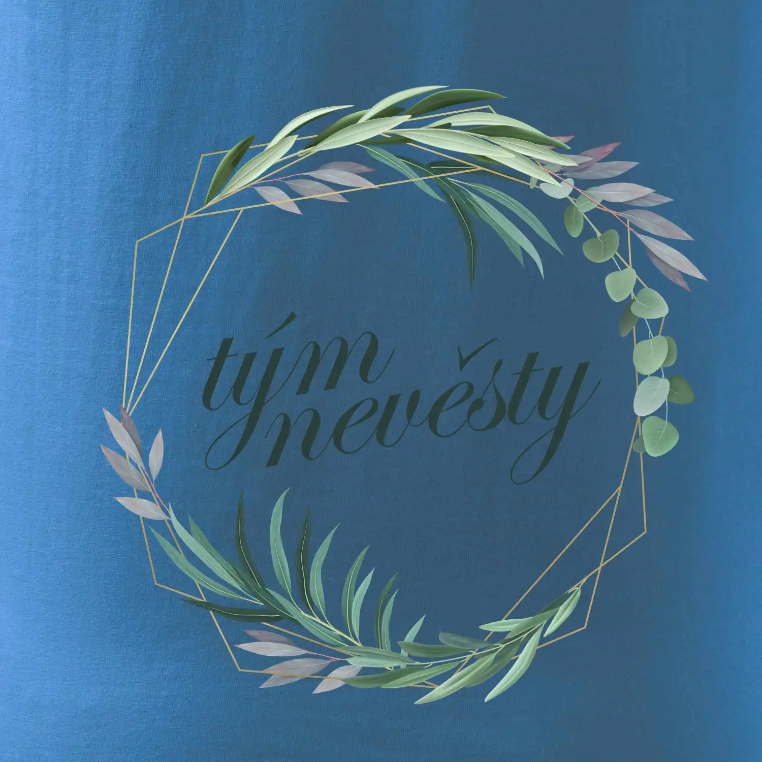 Tým nevěsty květinový kruh zelený