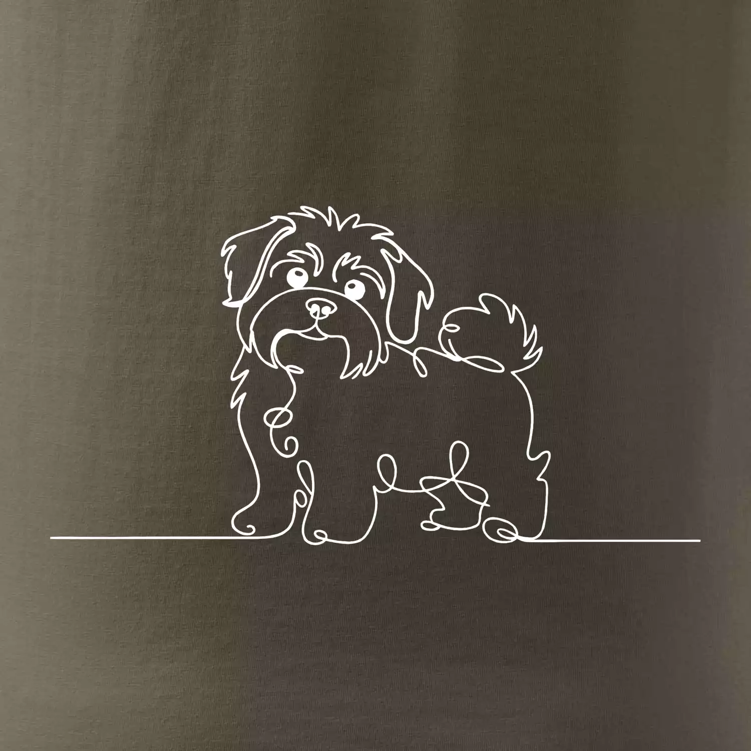 Havanský psík linka jedním tahem